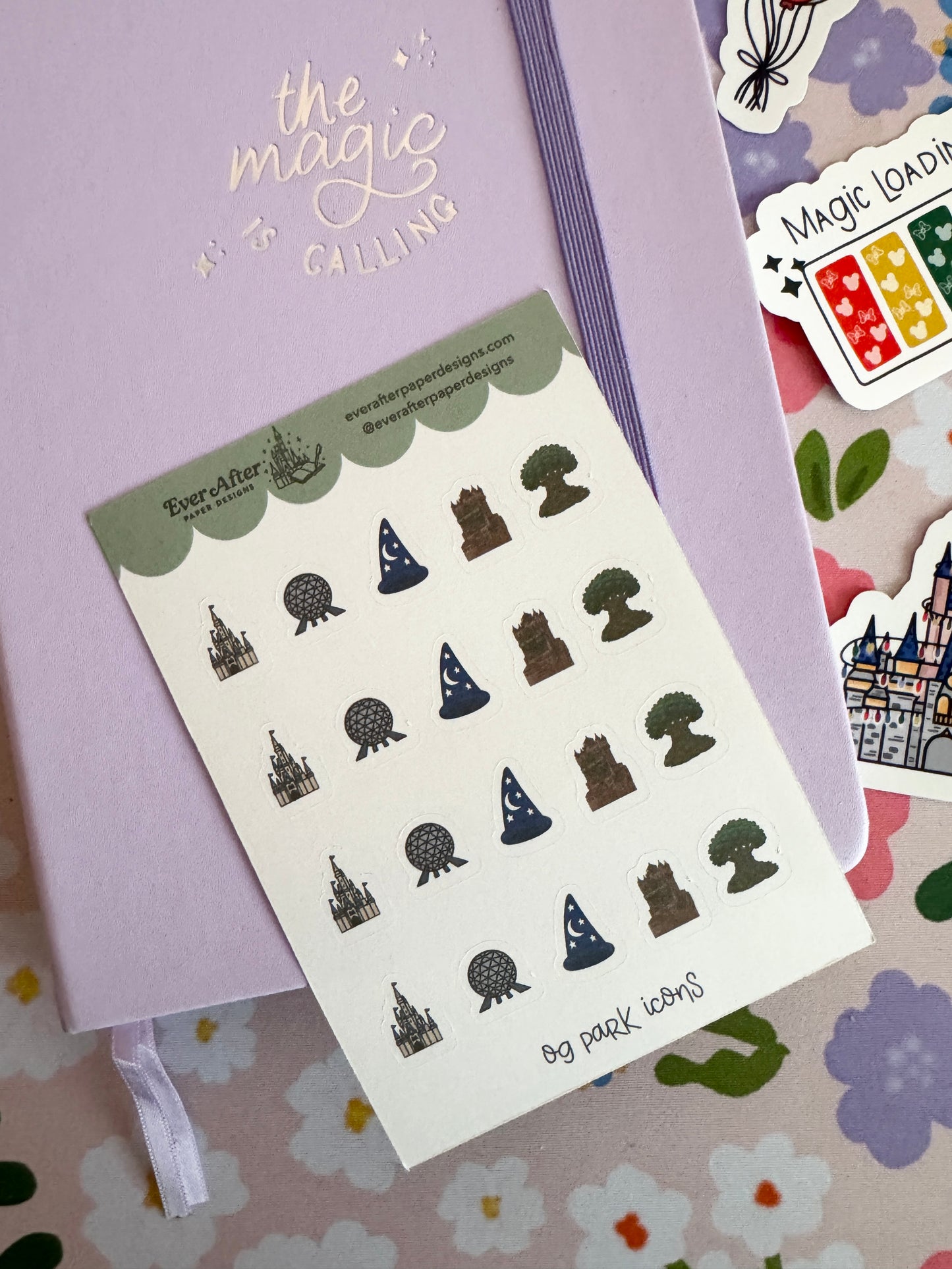 OG Park Icons Sticker Sheet