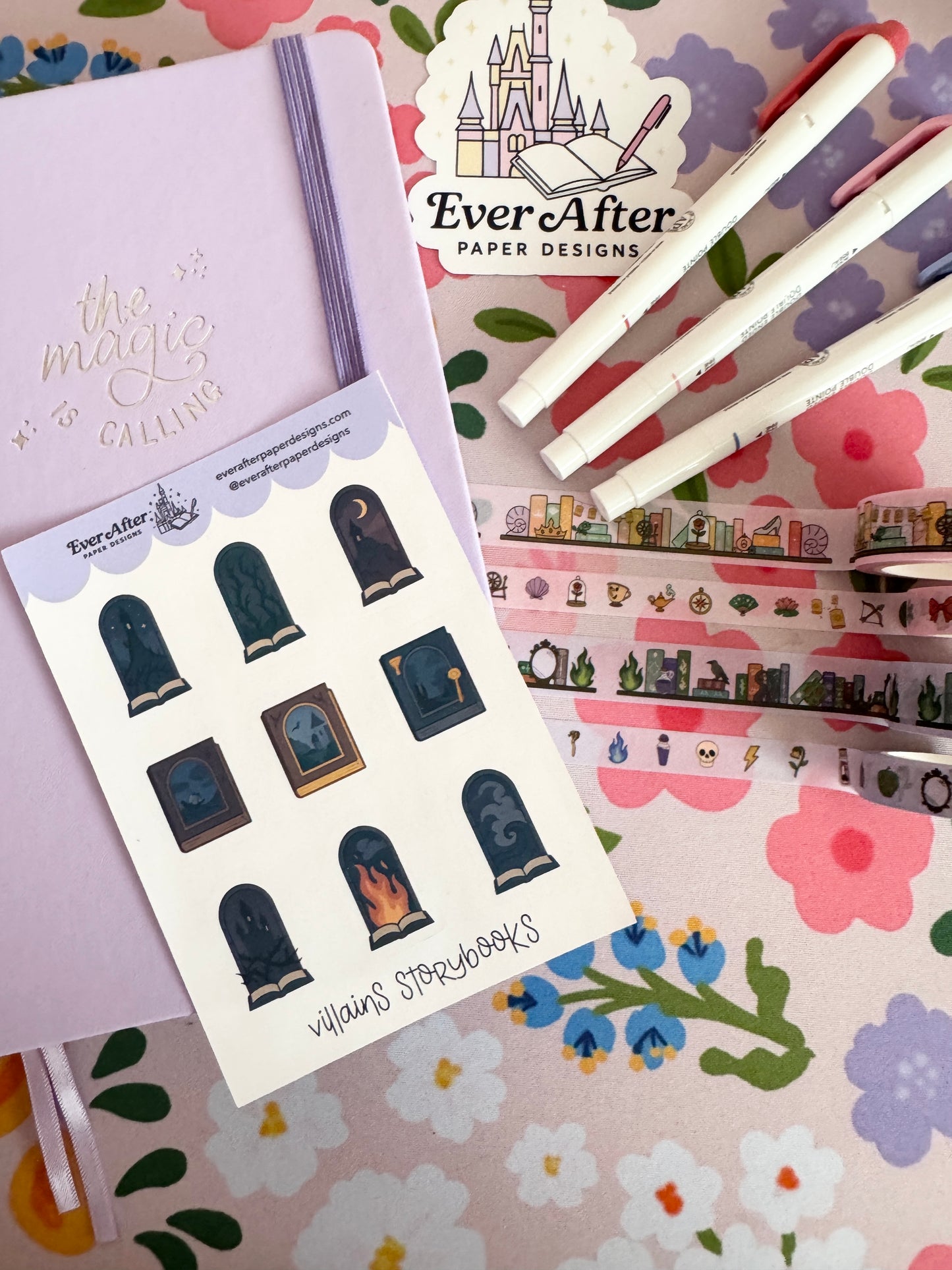 Villains Storybooks Sticker Sheet