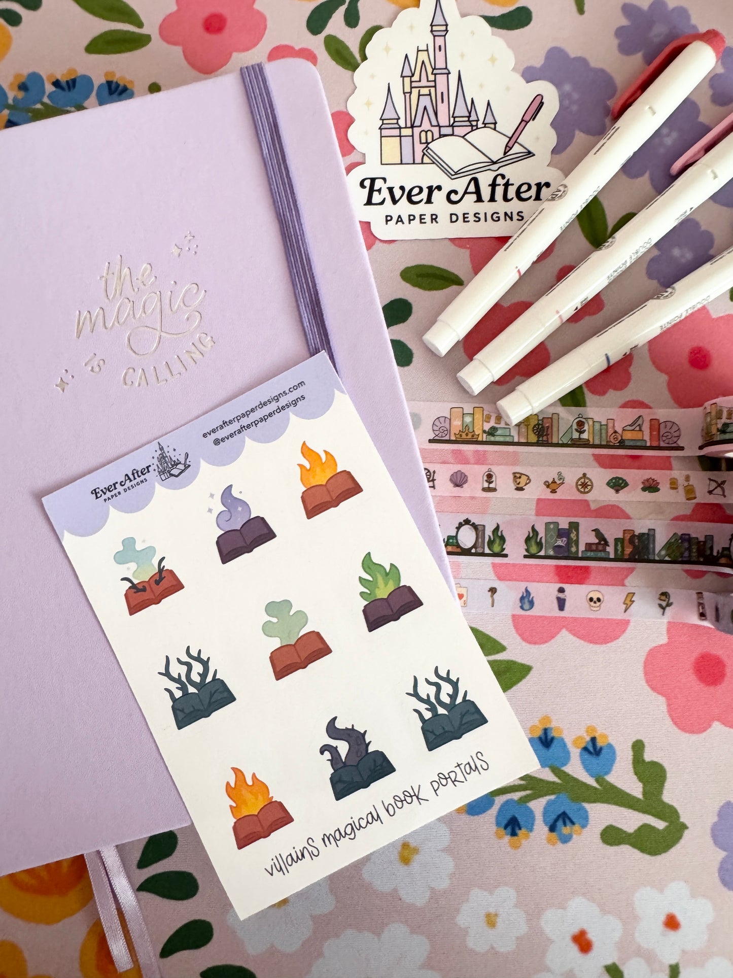 Villains Magical Book Portals Sticker Sheet