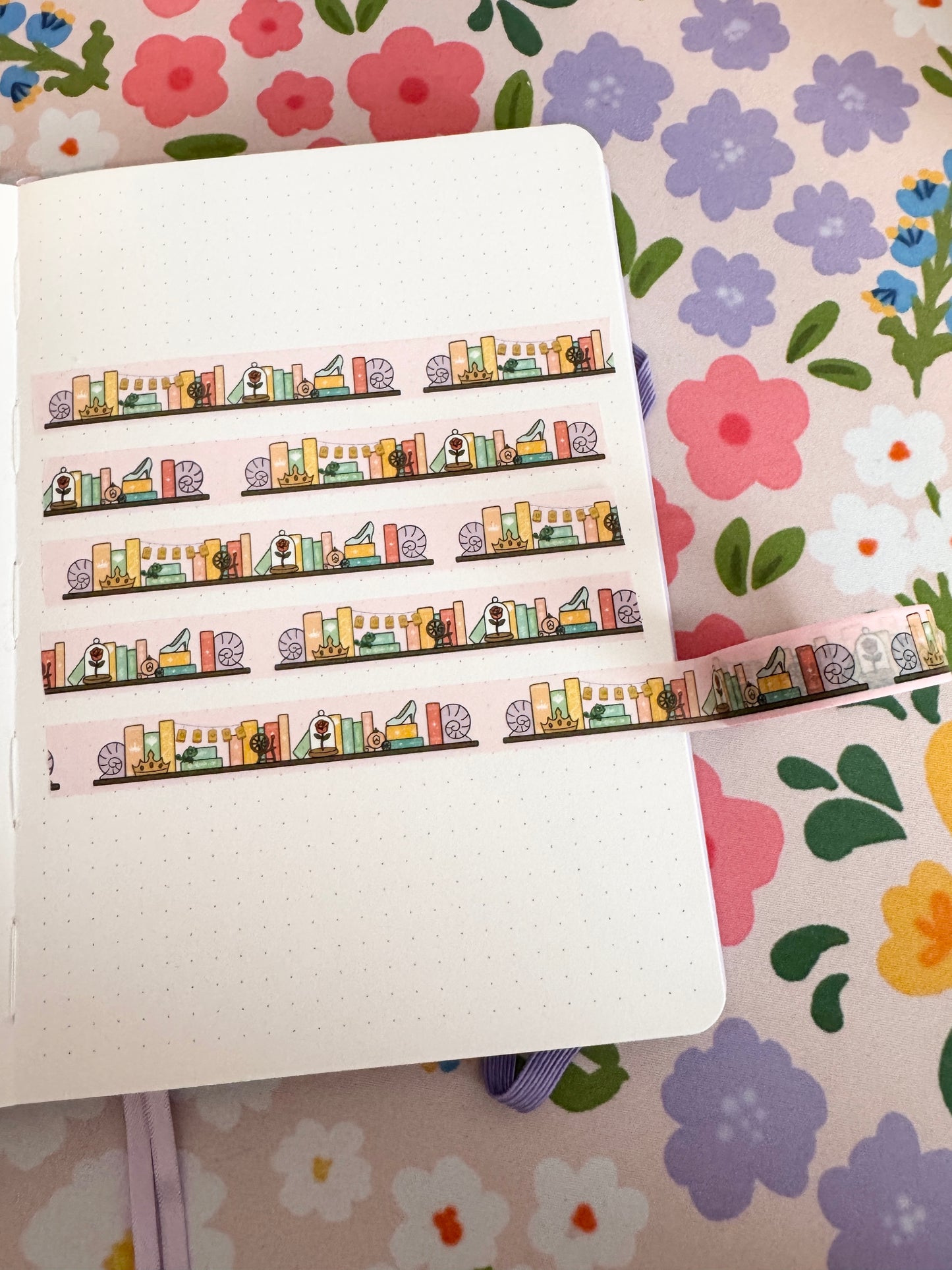15mm Princess Bookshelf Washi Tape