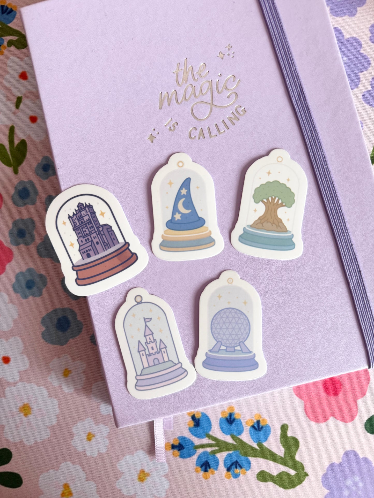 Magical Snow Globes Clear Sticker Set