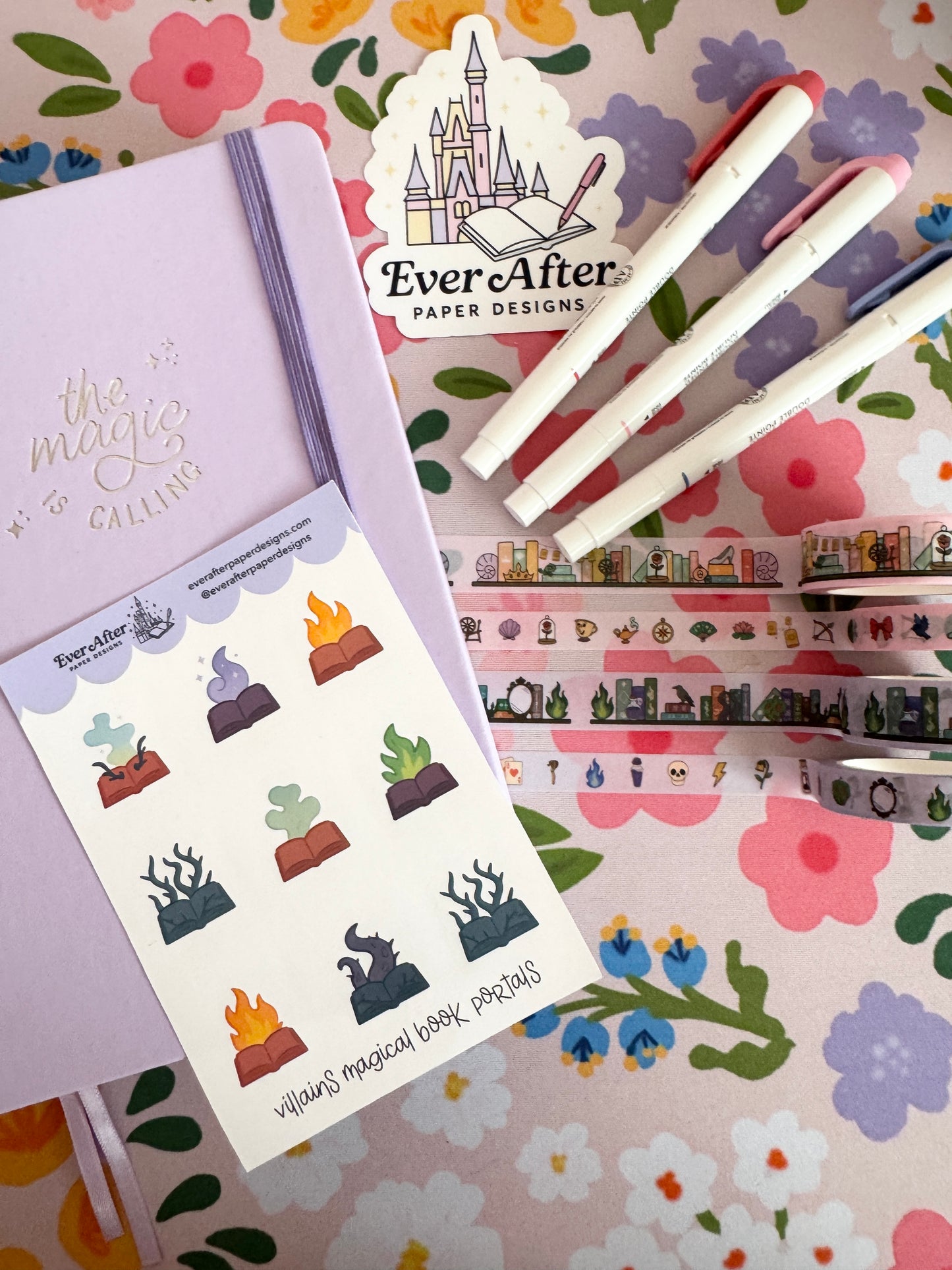 Villains Magical Book Portals Sticker Sheet