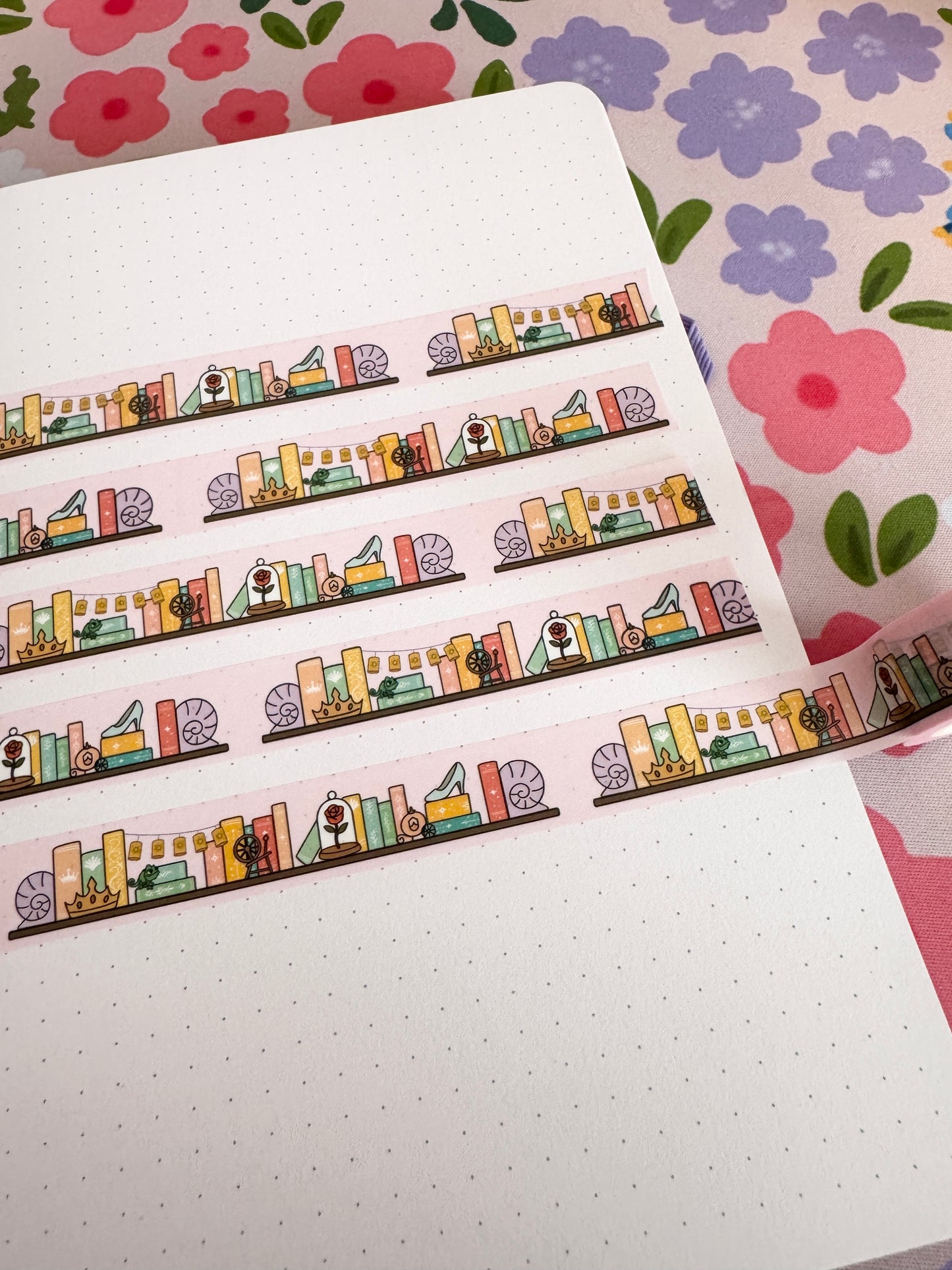 15mm Princess Bookshelf Washi Tape