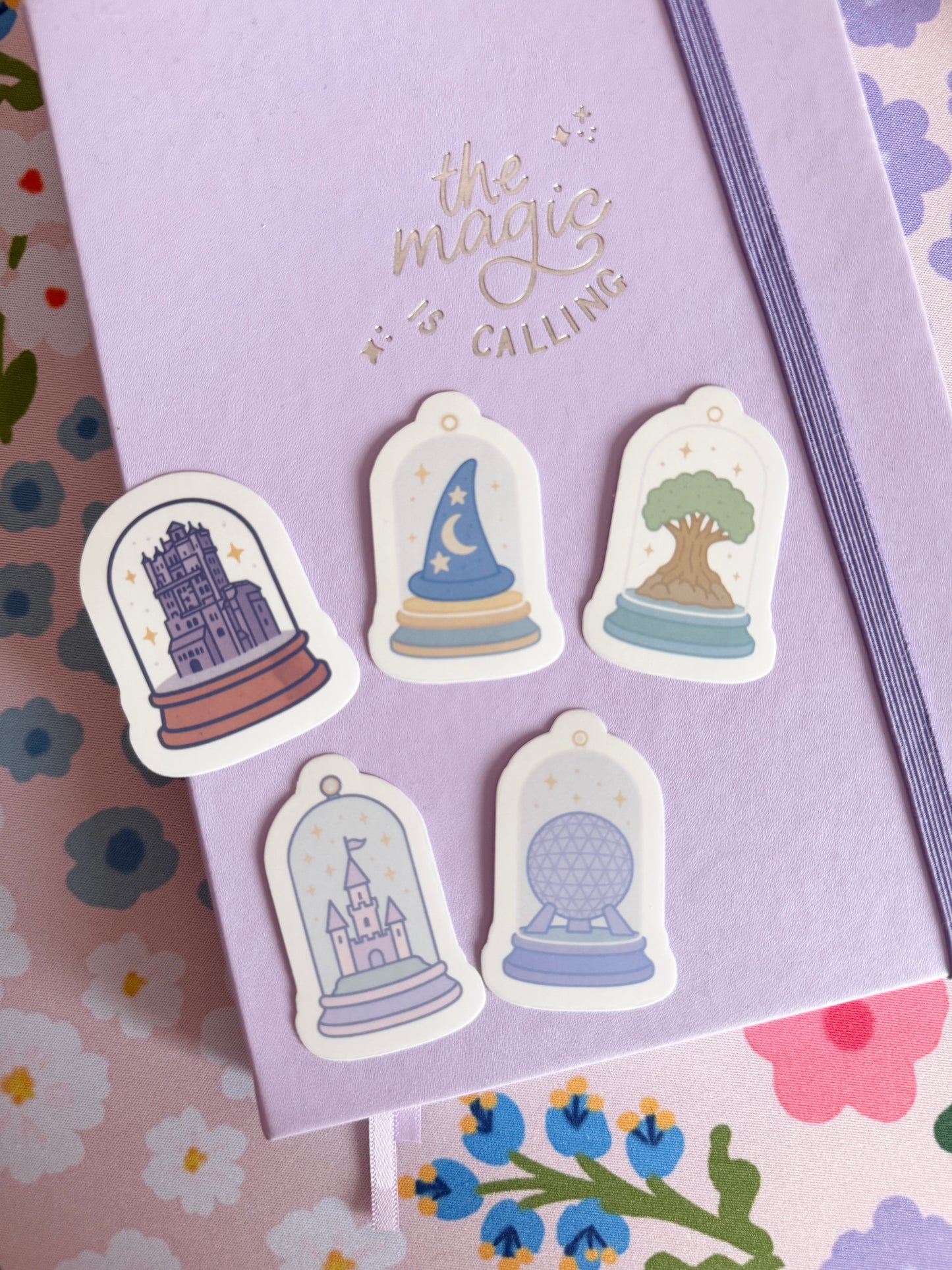Magical Snow Globes Clear Sticker Set