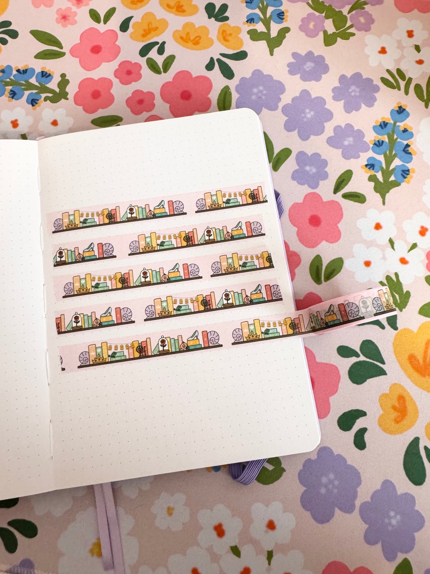 15mm Princess Bookshelf Washi Tape