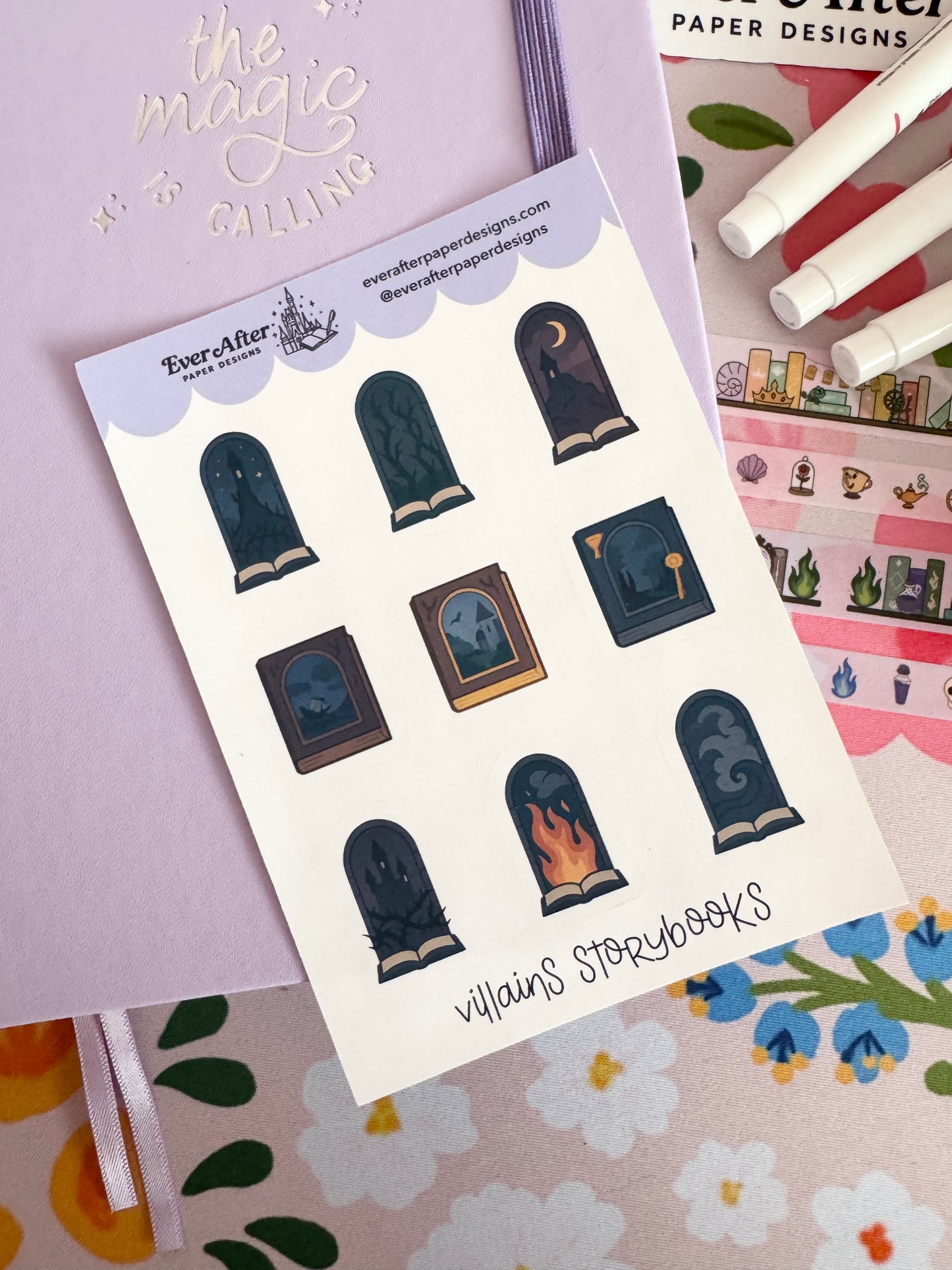 Villains Storybooks Sticker Sheet