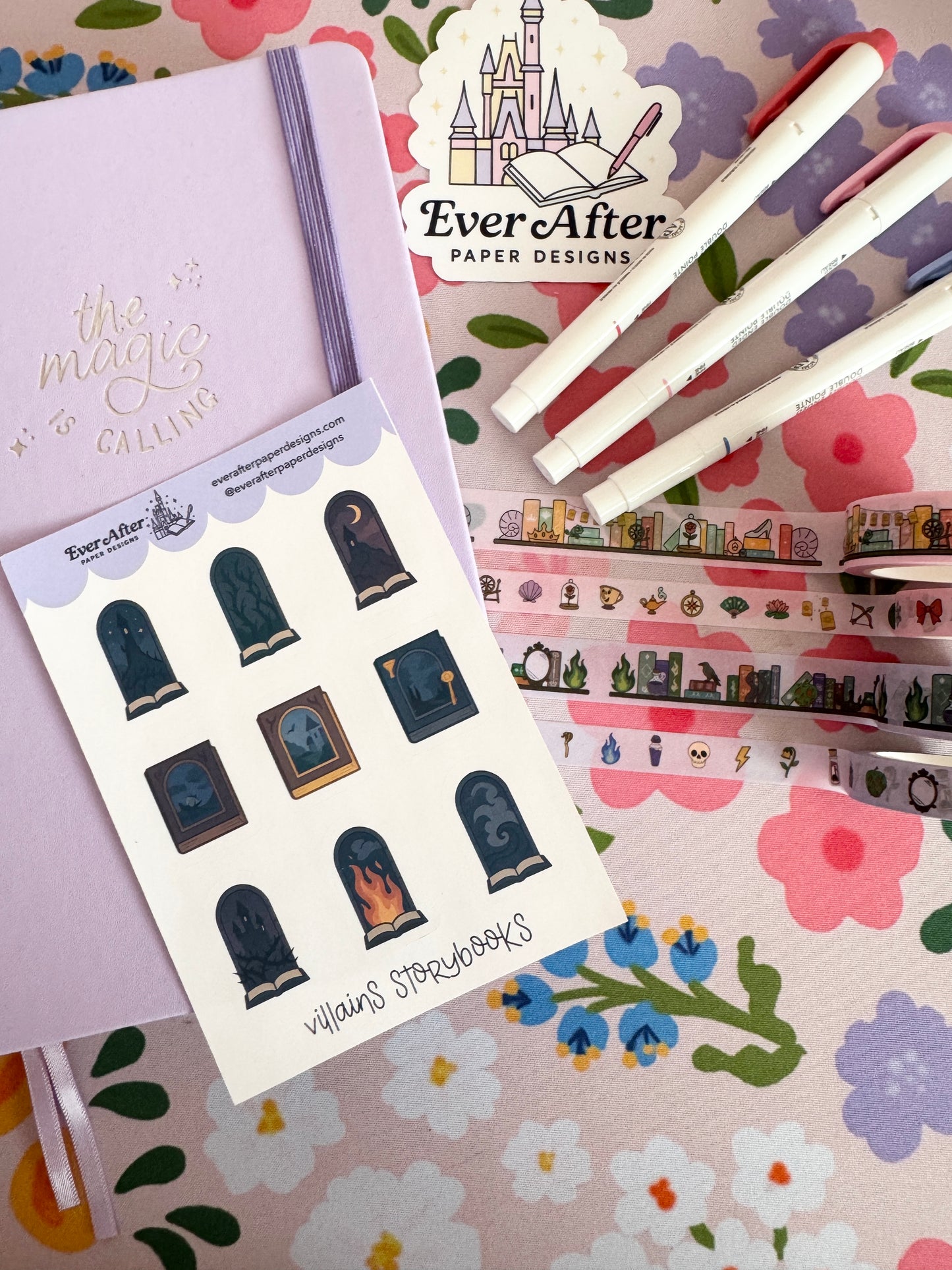 Villains Storybooks Sticker Sheet