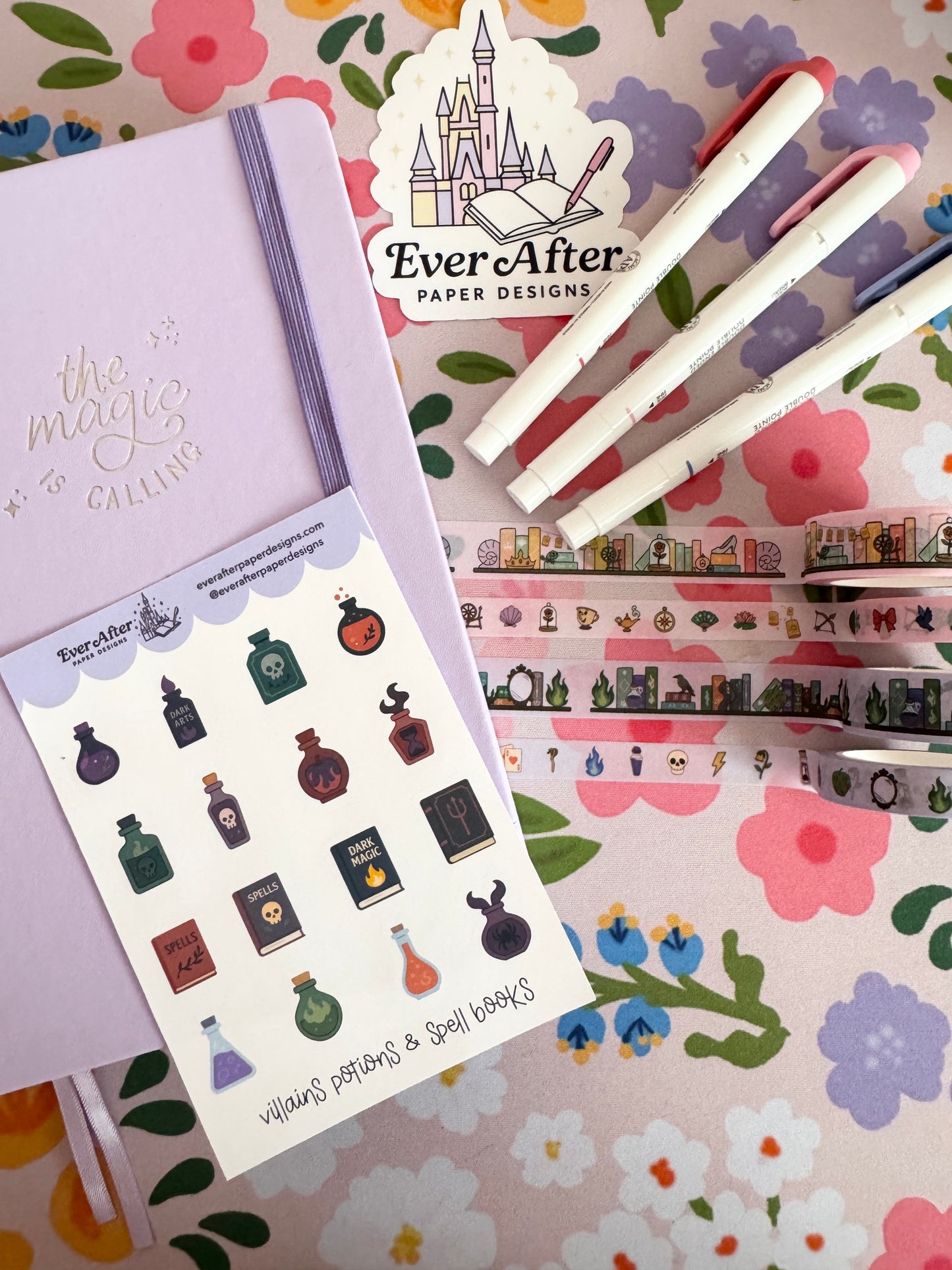 Villains Potions & Spellbooks Sticker Sheet