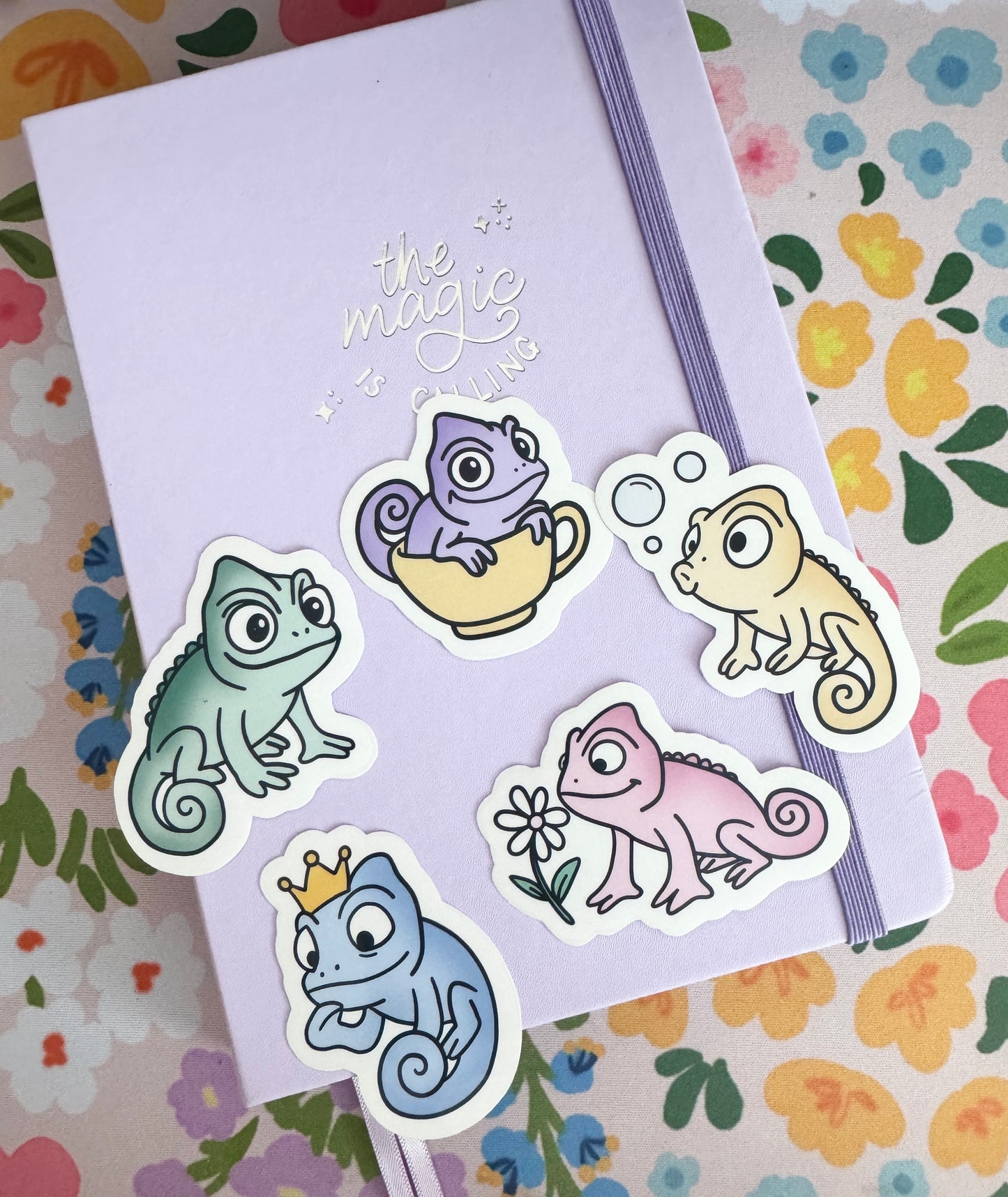 Princess Chameleon Clear Sticker Set