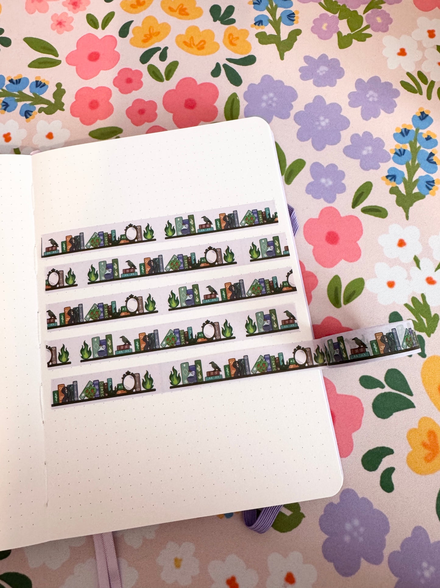 15mm Villains Bookshelf Washi Tape