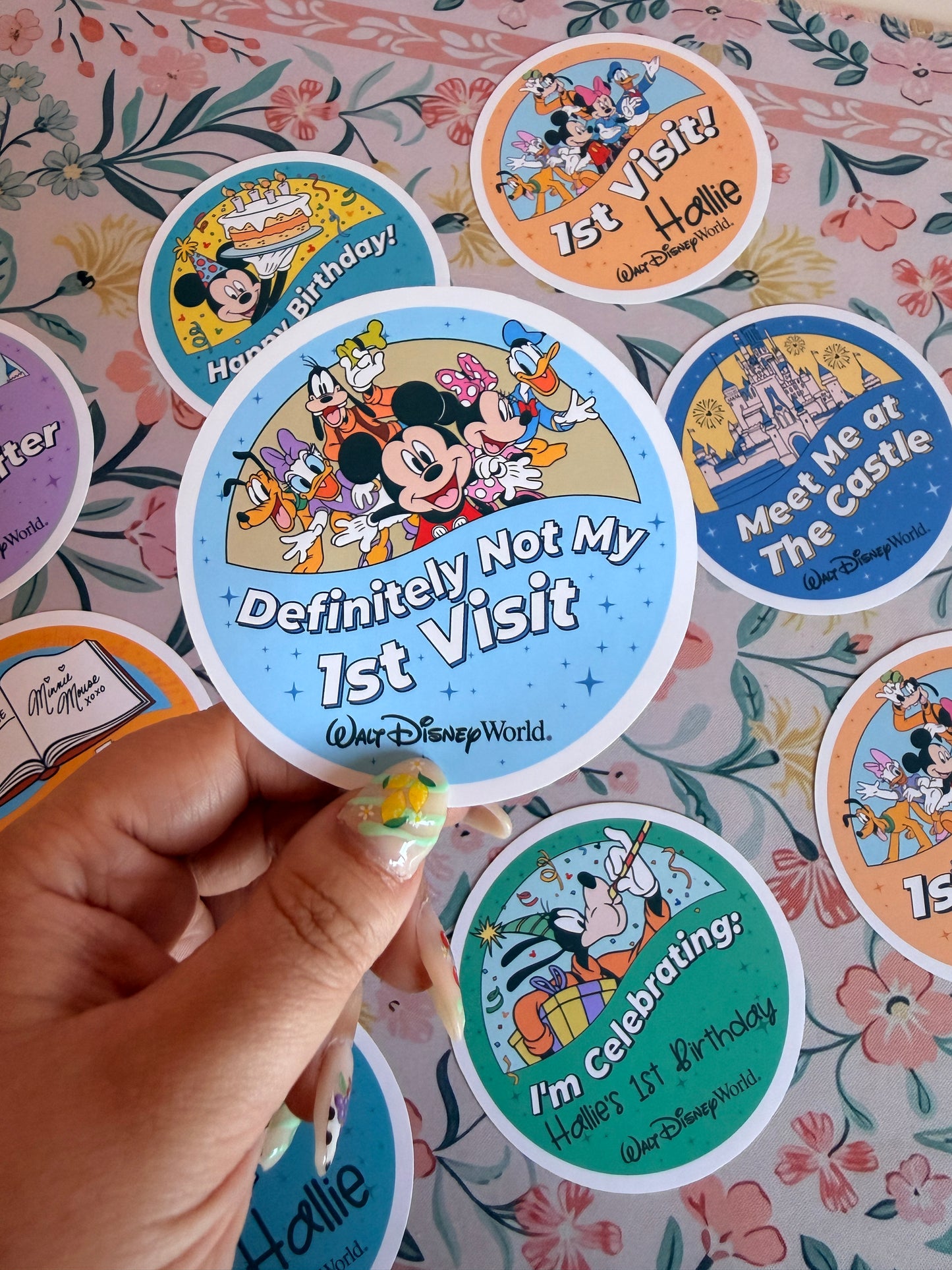 Definitely Not My 1st Visit Button Badge Vinyl Sticker