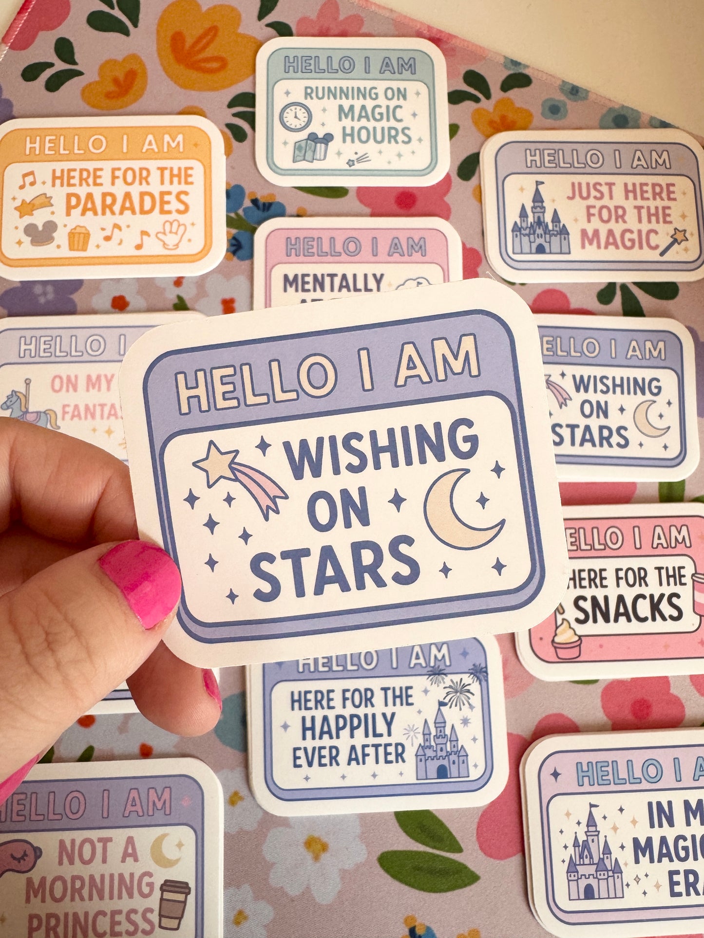 Hello I Am Wishing On Stars Vinyl Sticker