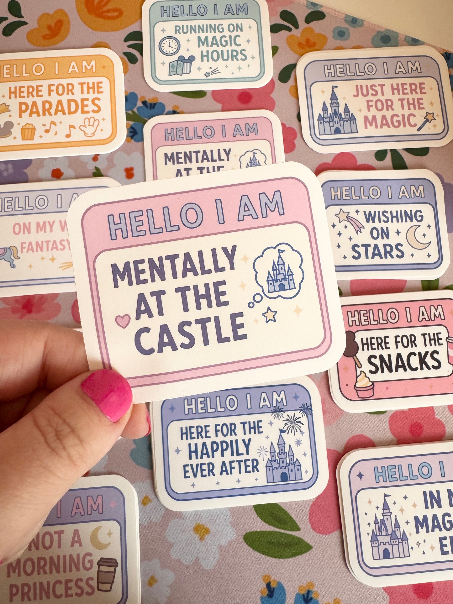 Hello I Am Mentally At The Castle Vinyl Sticker