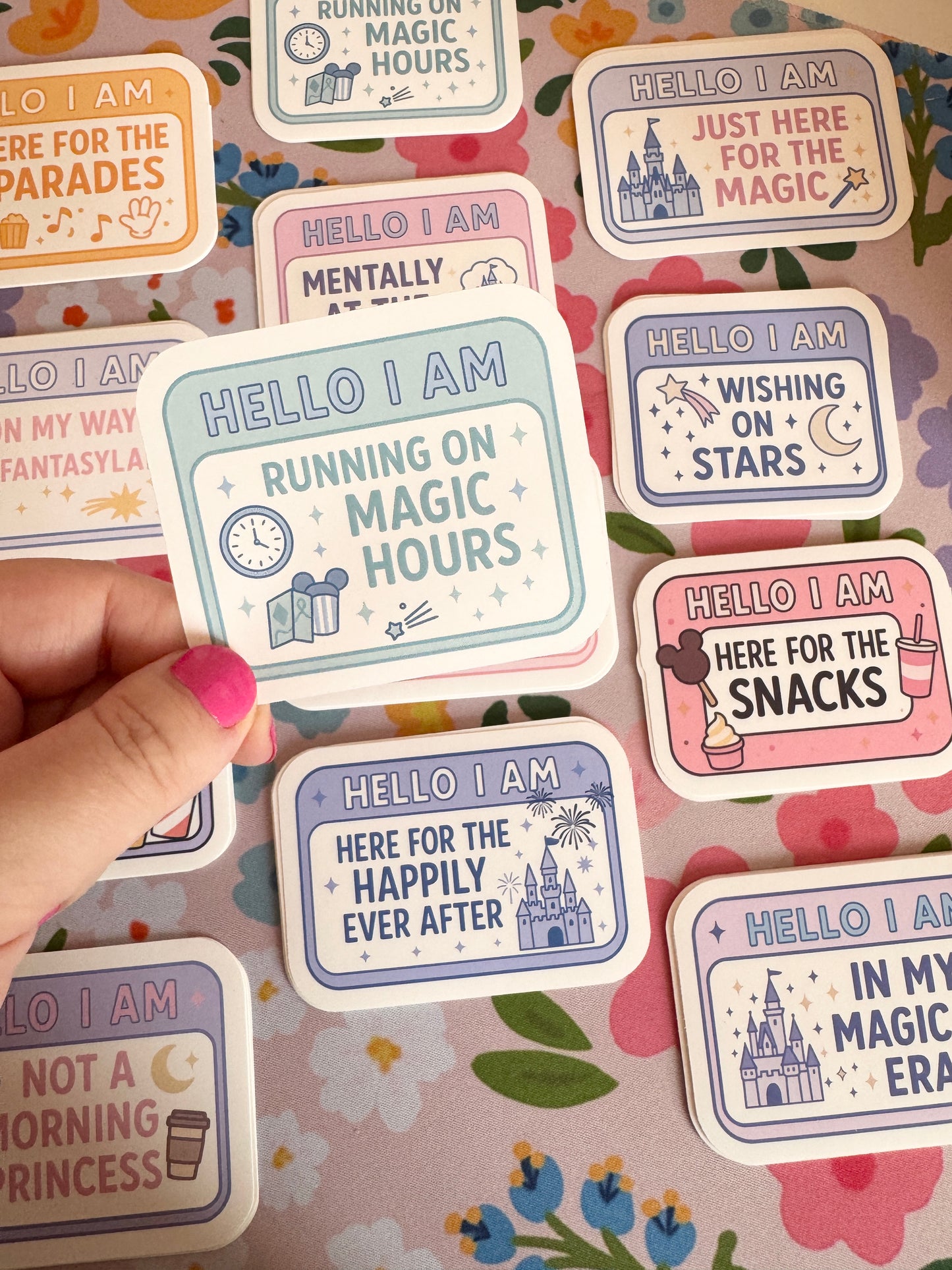 Hello I Am Running On Magic Hours Vinyl Sticker