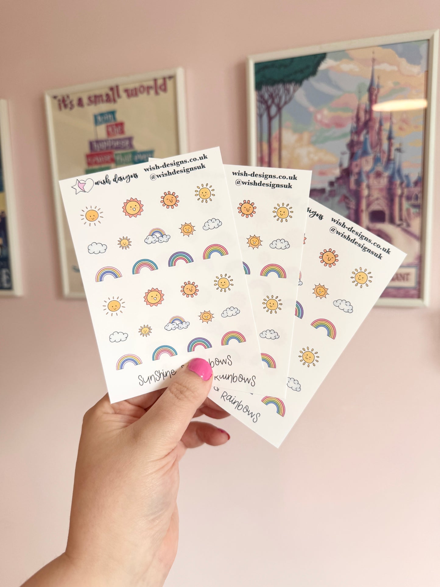 Sunshines & Rainbows Vinyl Sticker Sheet