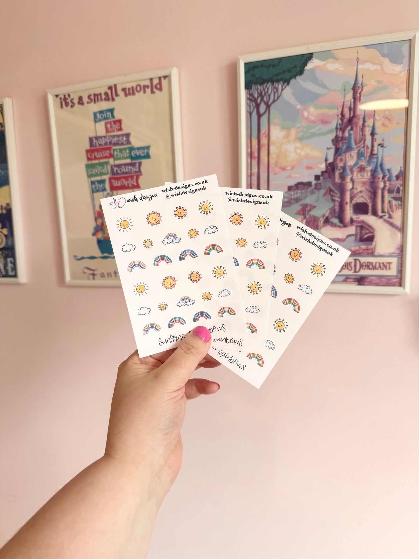 Sunshines & Rainbows Vinyl Sticker Sheet