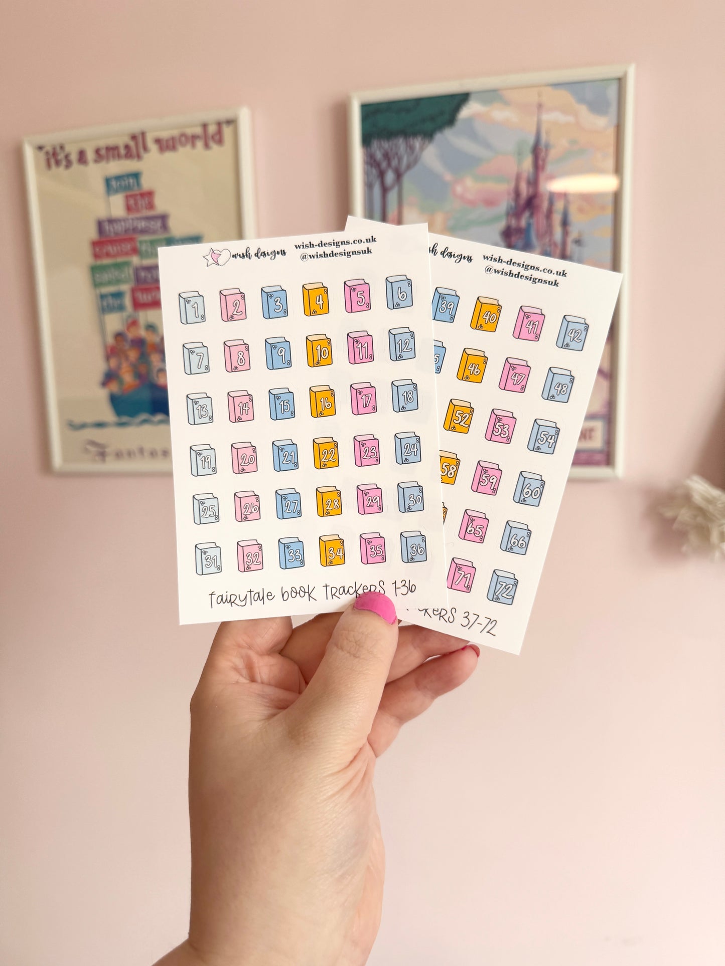 Fairytale Book Trackers 1-72 Vinyl Sticker Sheet