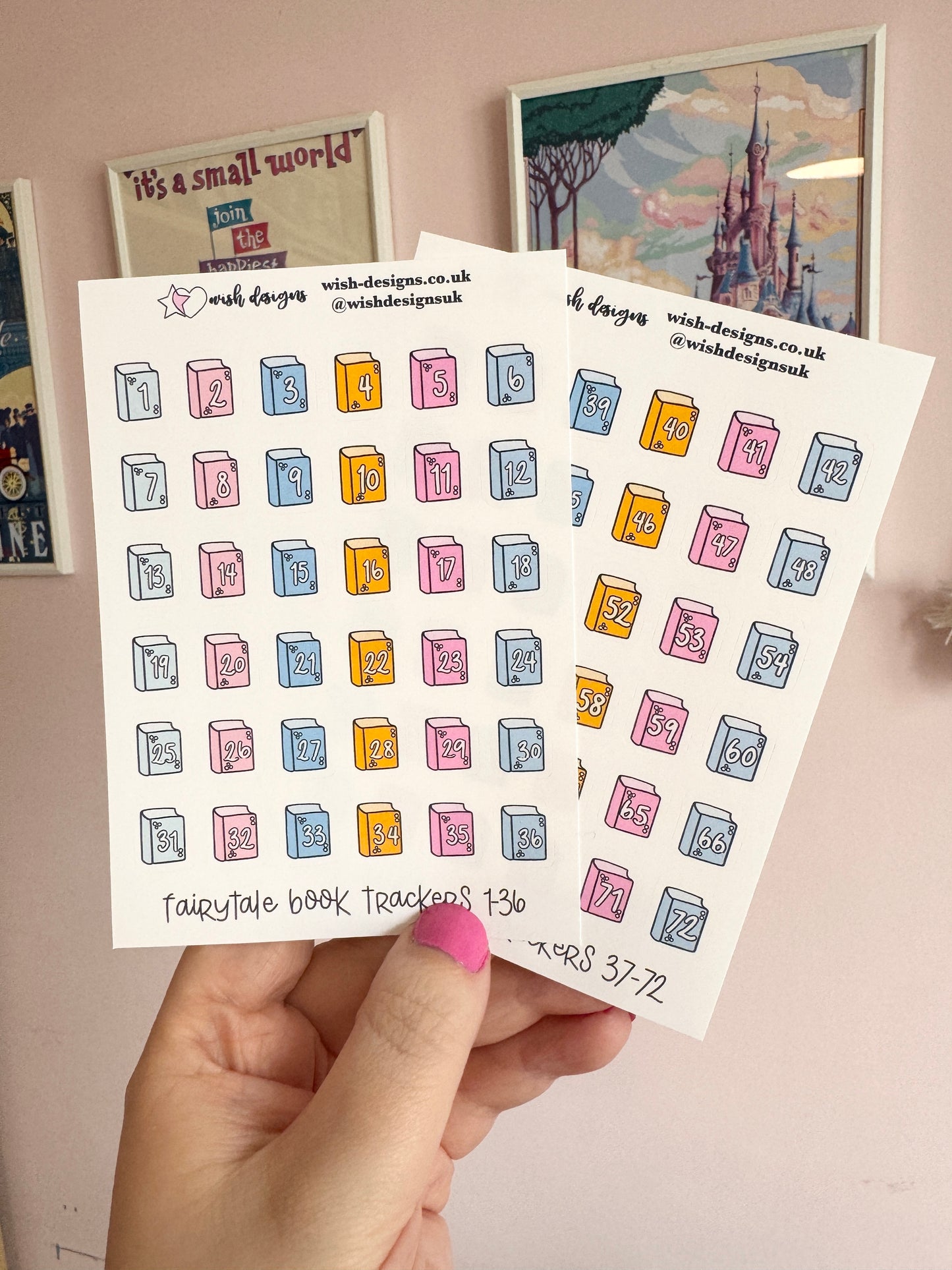 Fairytale Book Trackers 1-72 Vinyl Sticker Sheet