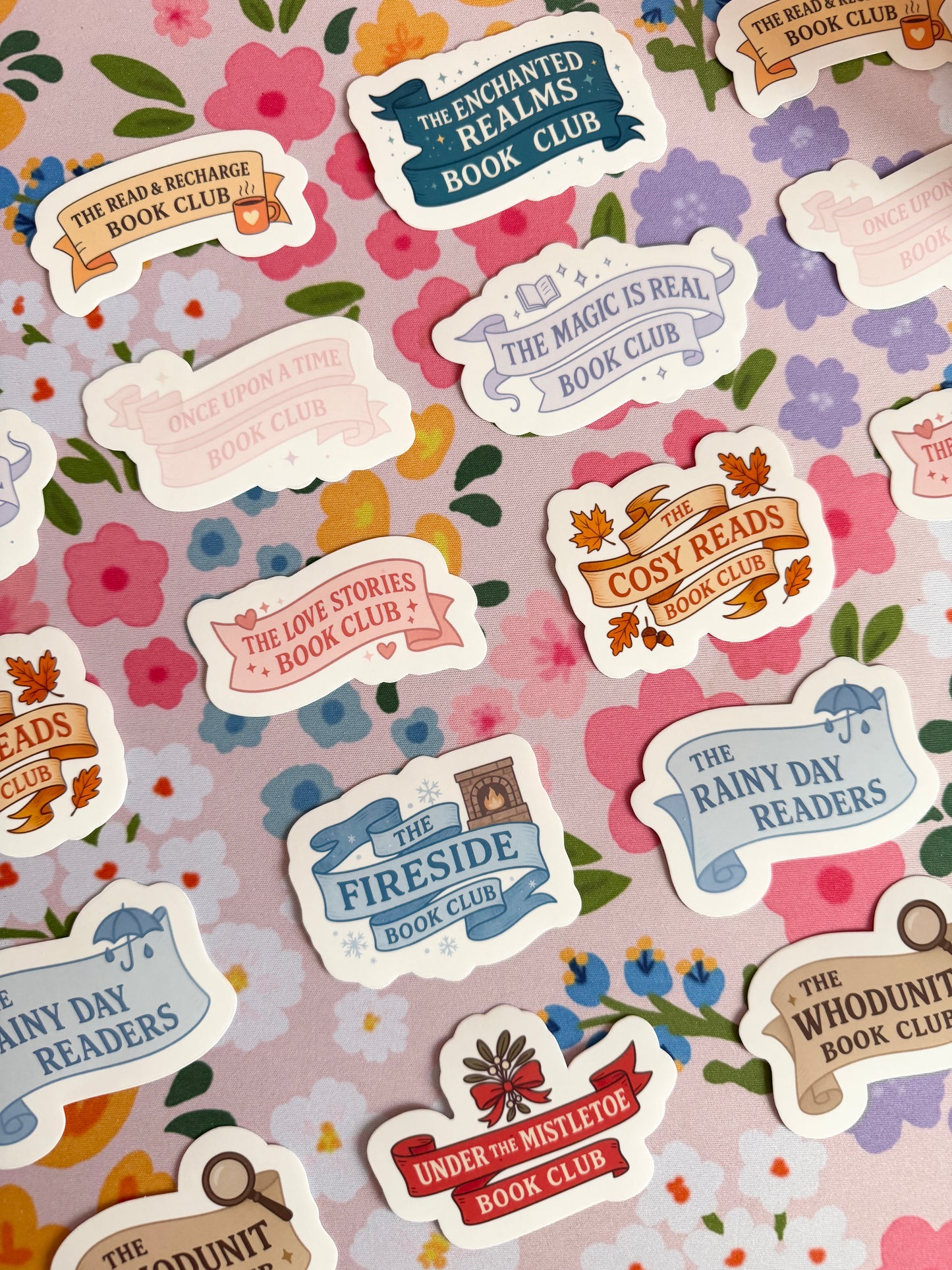 Set of 10 Book Club Stickers