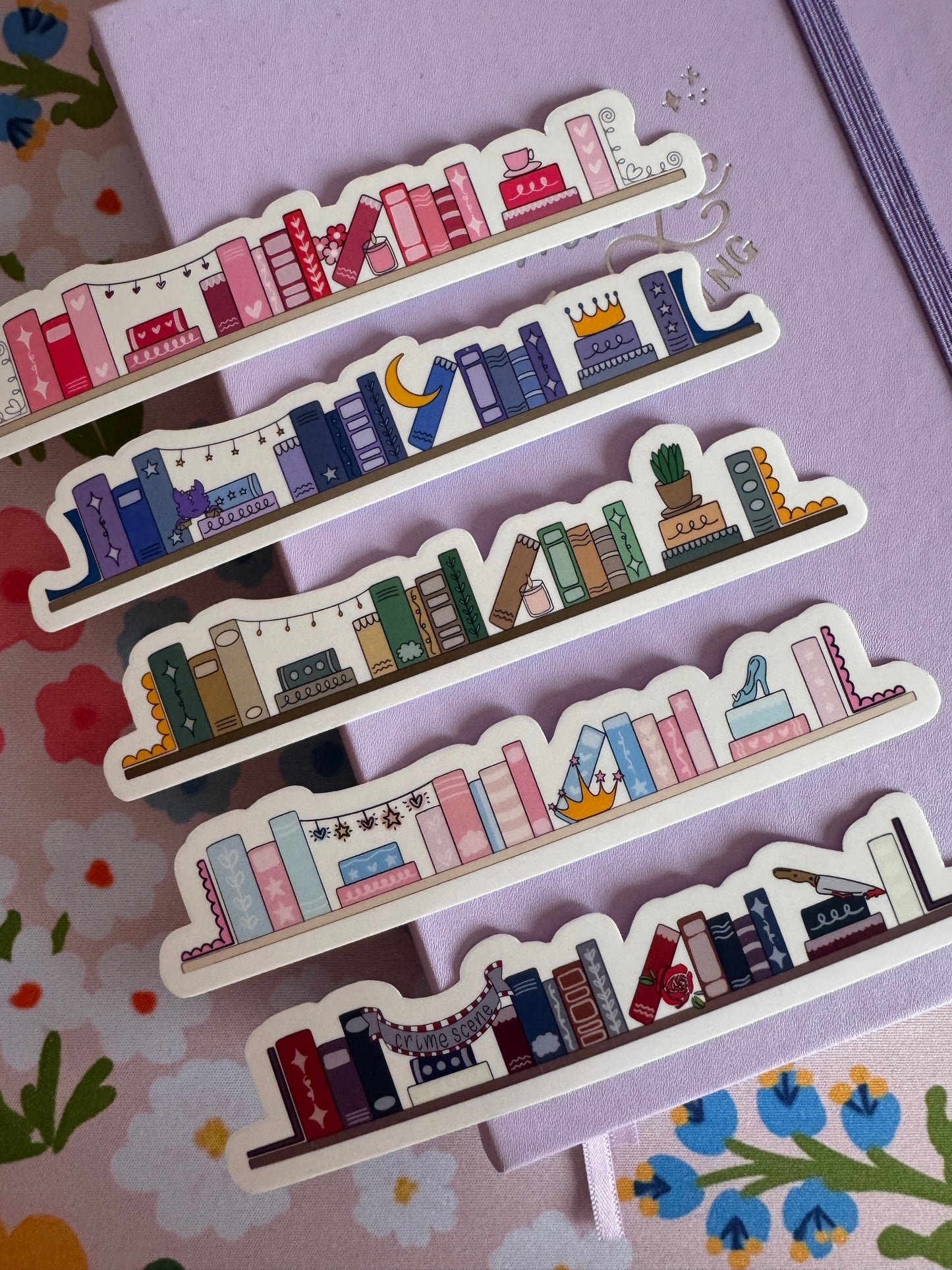 OG Bookshelves Clear Sticker Pack