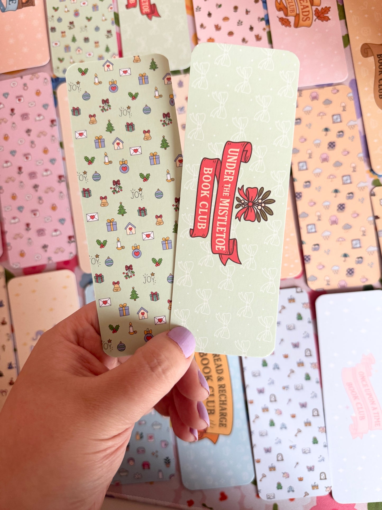 Under the Mistletoe Book Club Bookmark