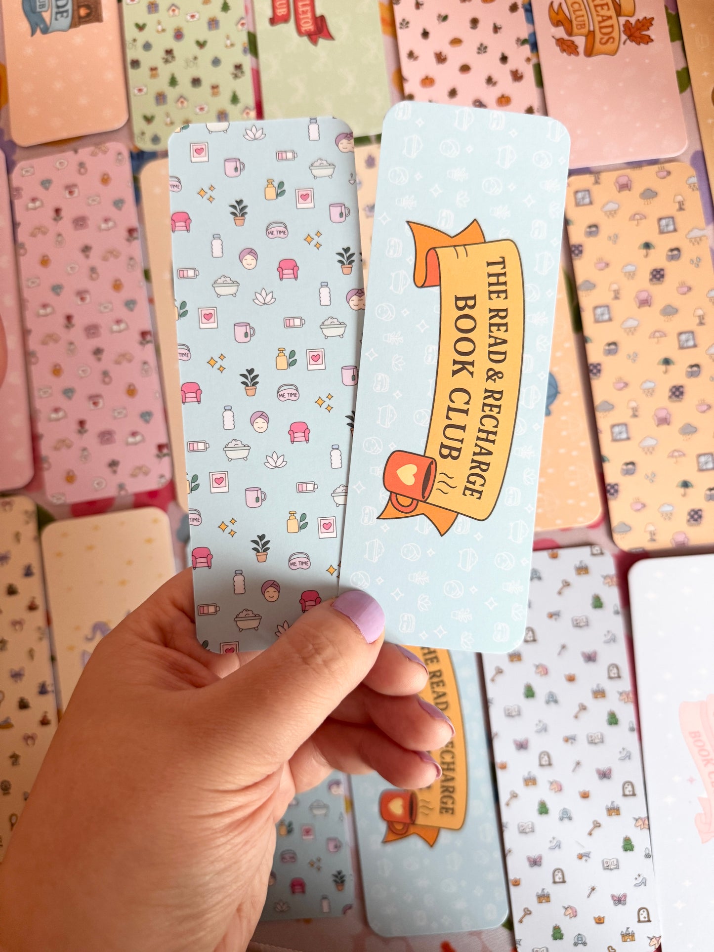 The Read & Recharge Book Club Bookmark