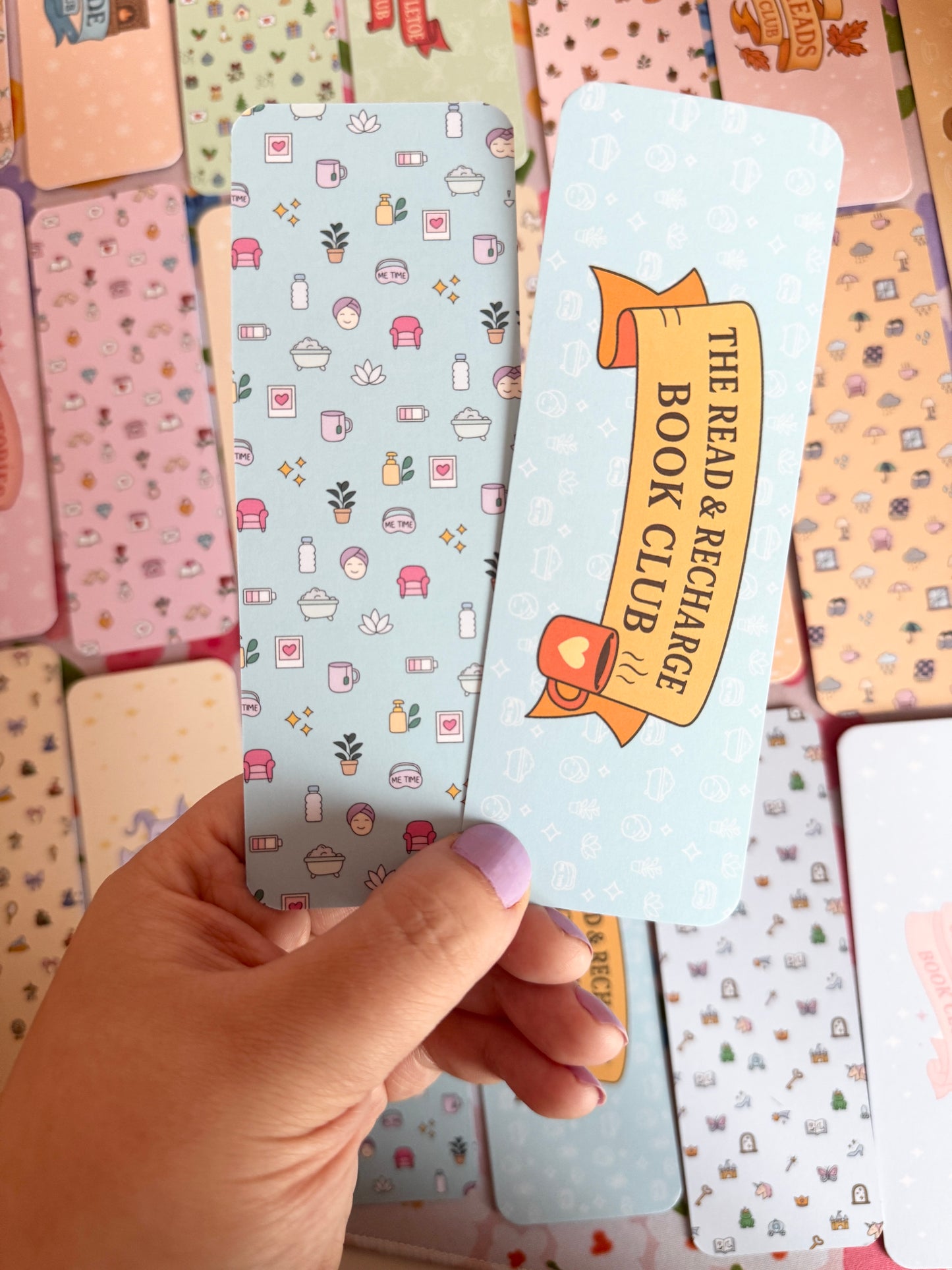 The Read & Recharge Book Club Bookmark
