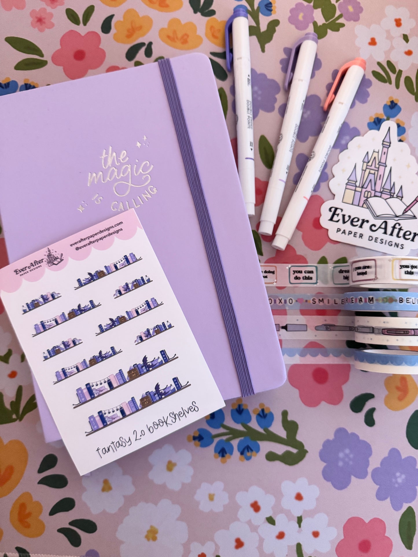 Fantasy 2.0 Bookshelves Sticker Sheet