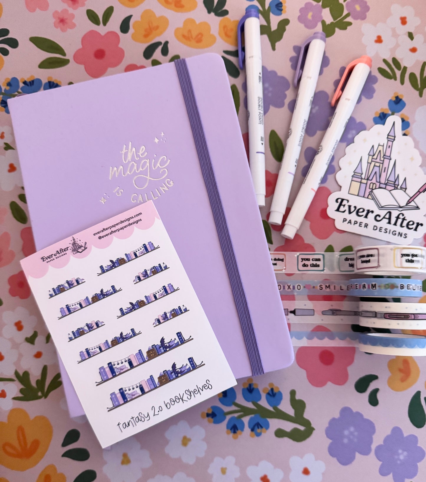 Fantasy 2.0 Bookshelves Sticker Sheet