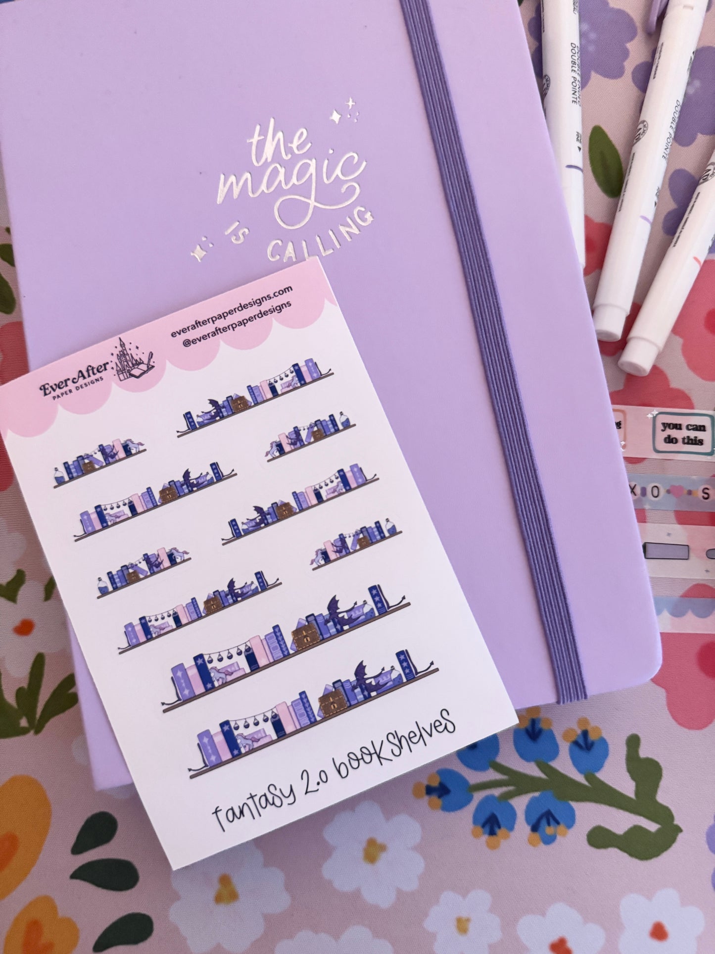 Fantasy 2.0 Bookshelves Sticker Sheet