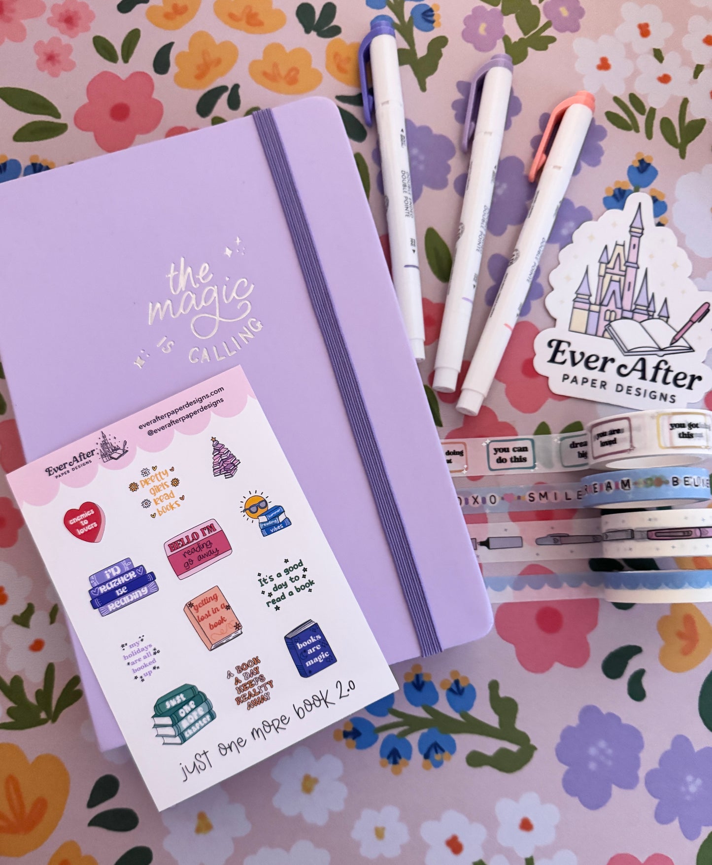 Just One More Book 2.0 Sticker Sheet