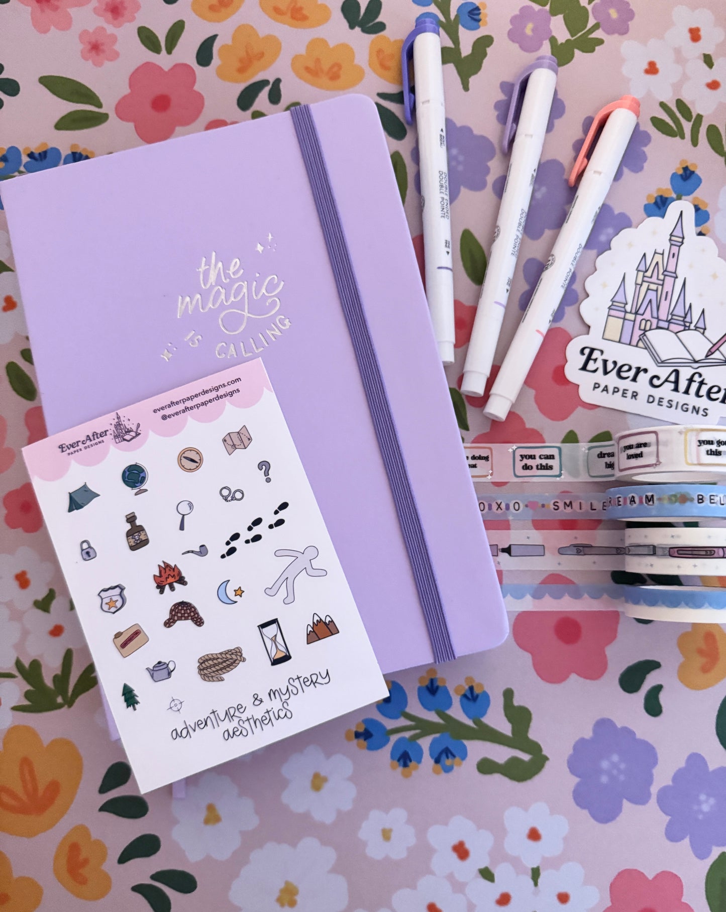 Adventure & Mystery Aesthetics Sticker Sheet