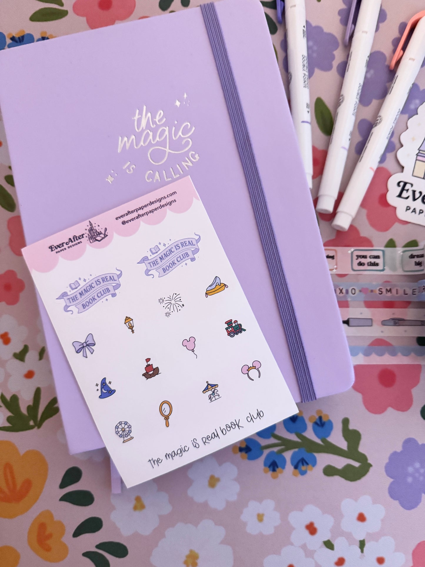 The Magic Is Real Book Club Sticker Sheet