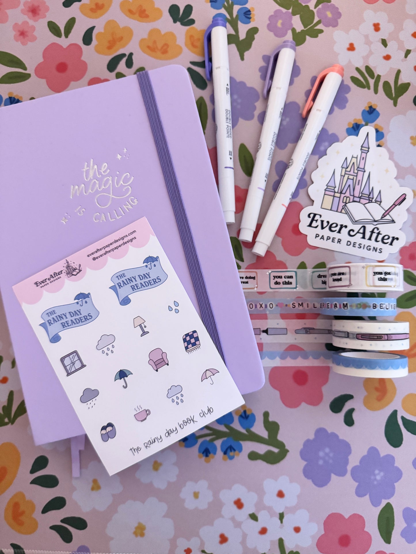 The Rainy Day Readers Book Club Sticker Sheet