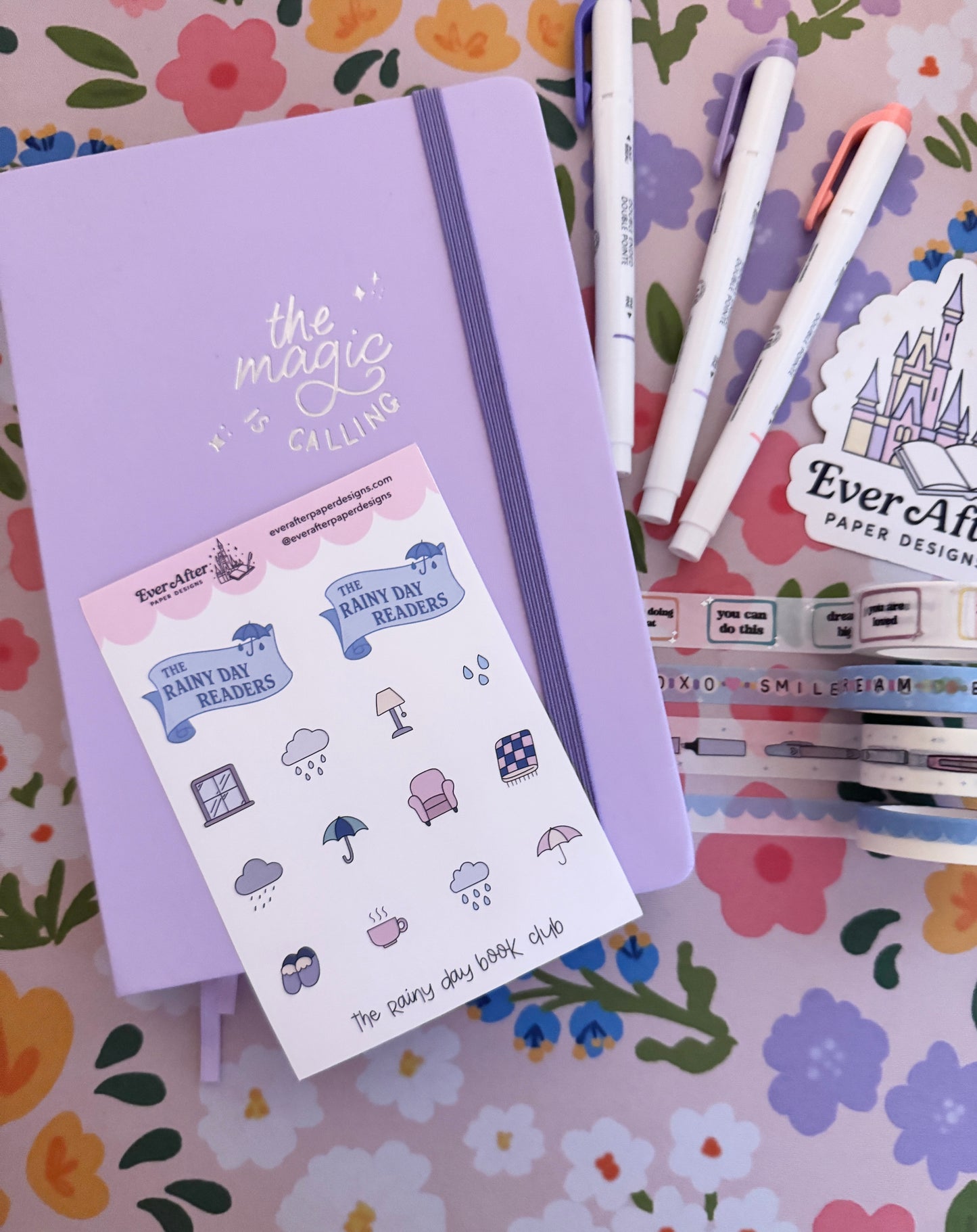 The Rainy Day Readers Book Club Sticker Sheet