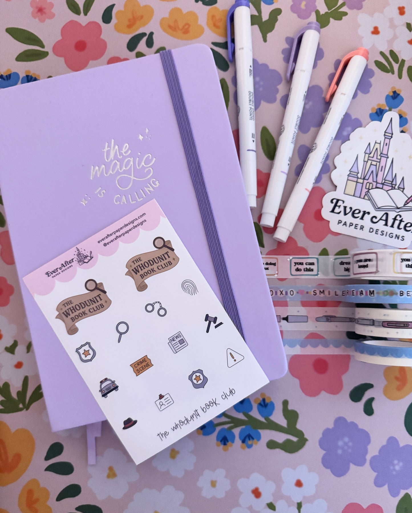 The Whodunit Book Club Sticker Sheet