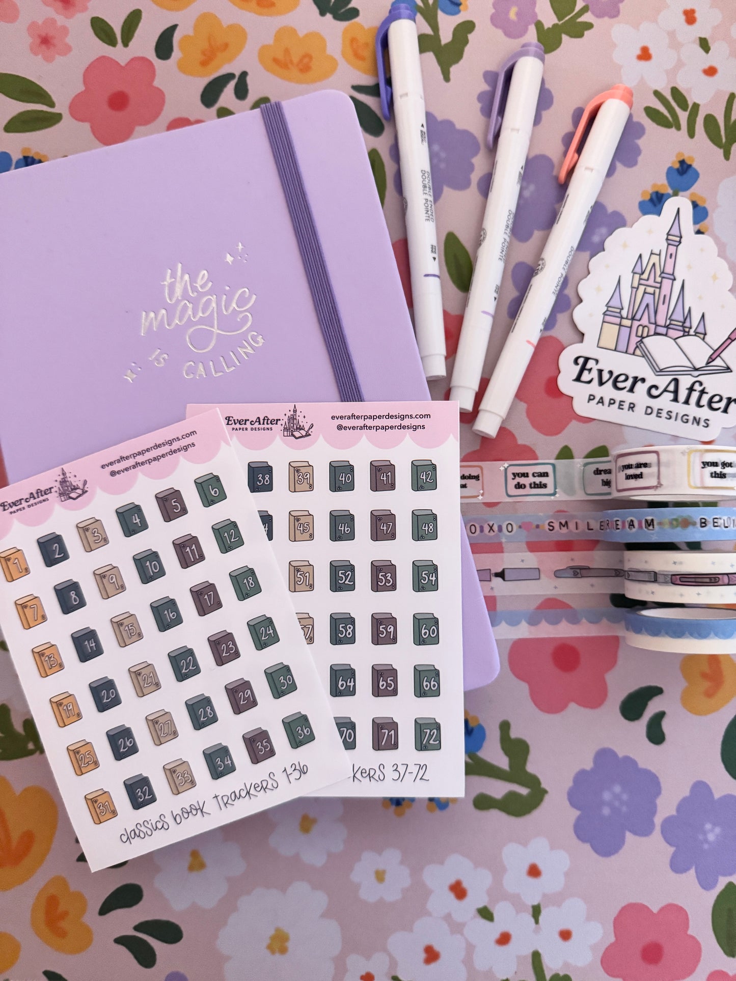 Classics Book Trackers Sticker Sheets