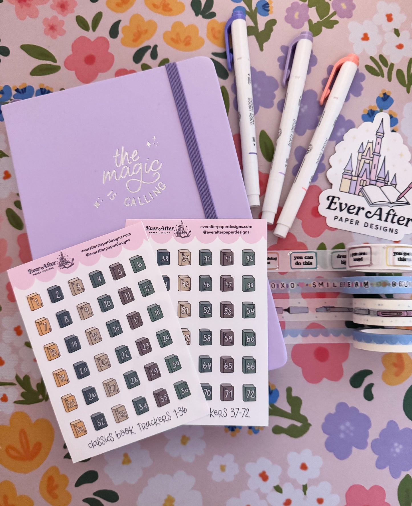 Classics Book Trackers Sticker Sheets