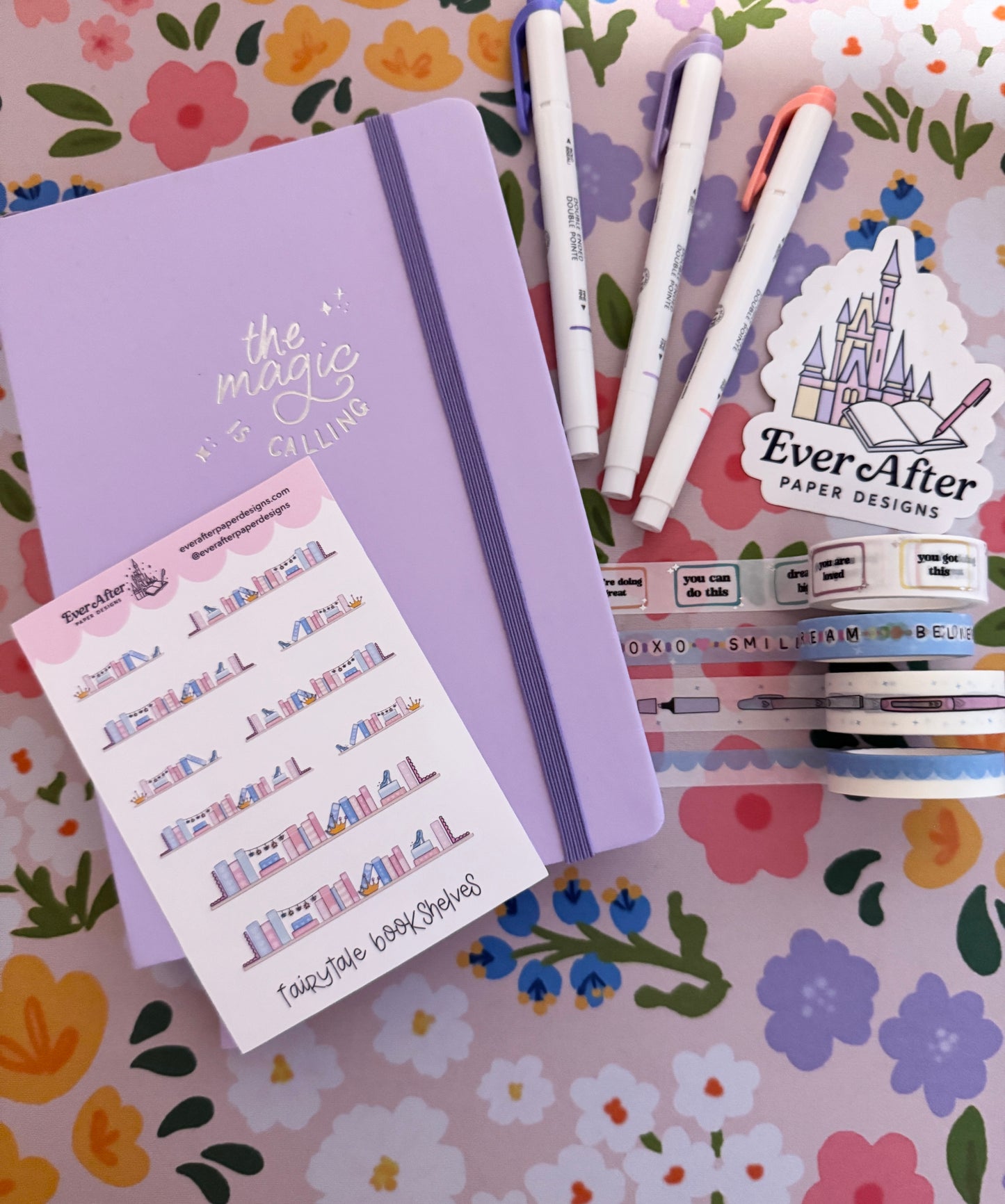 Fairytale Bookshelves Sticker Sheet