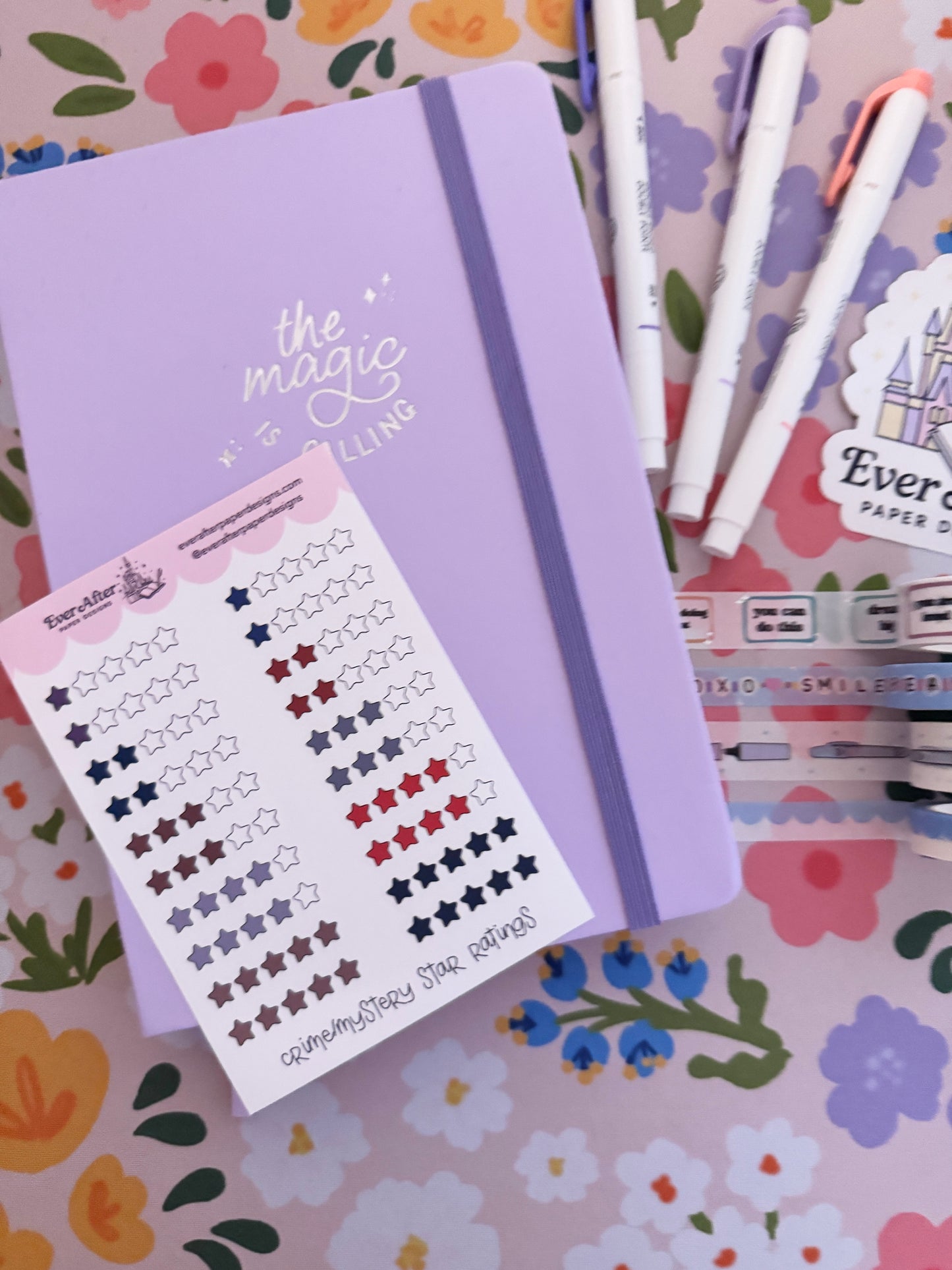 Crime/Mystery Star Ratings Sticker Sheet