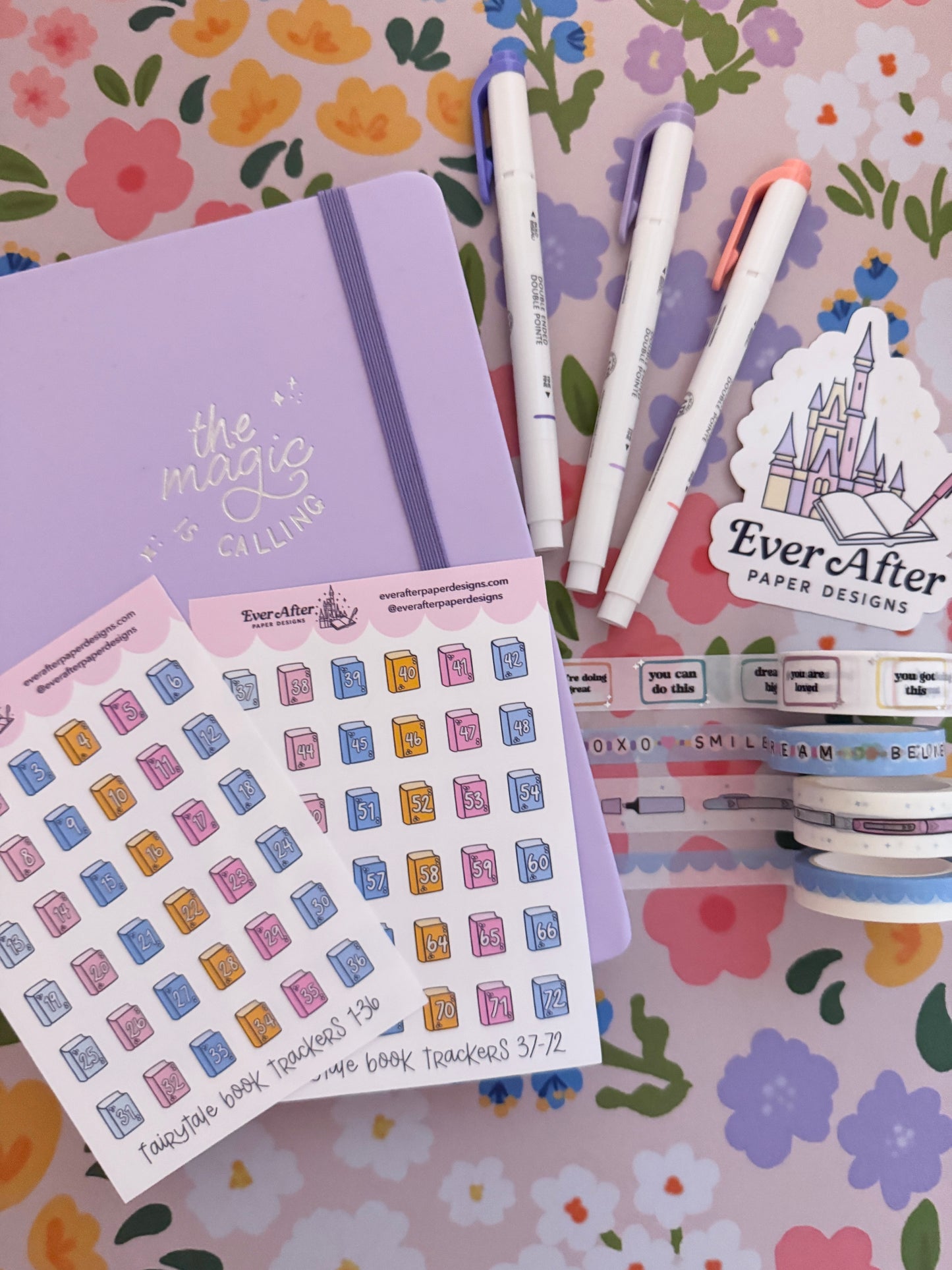 Fairytale Book Trackers 1-72 Sticker Sheet
