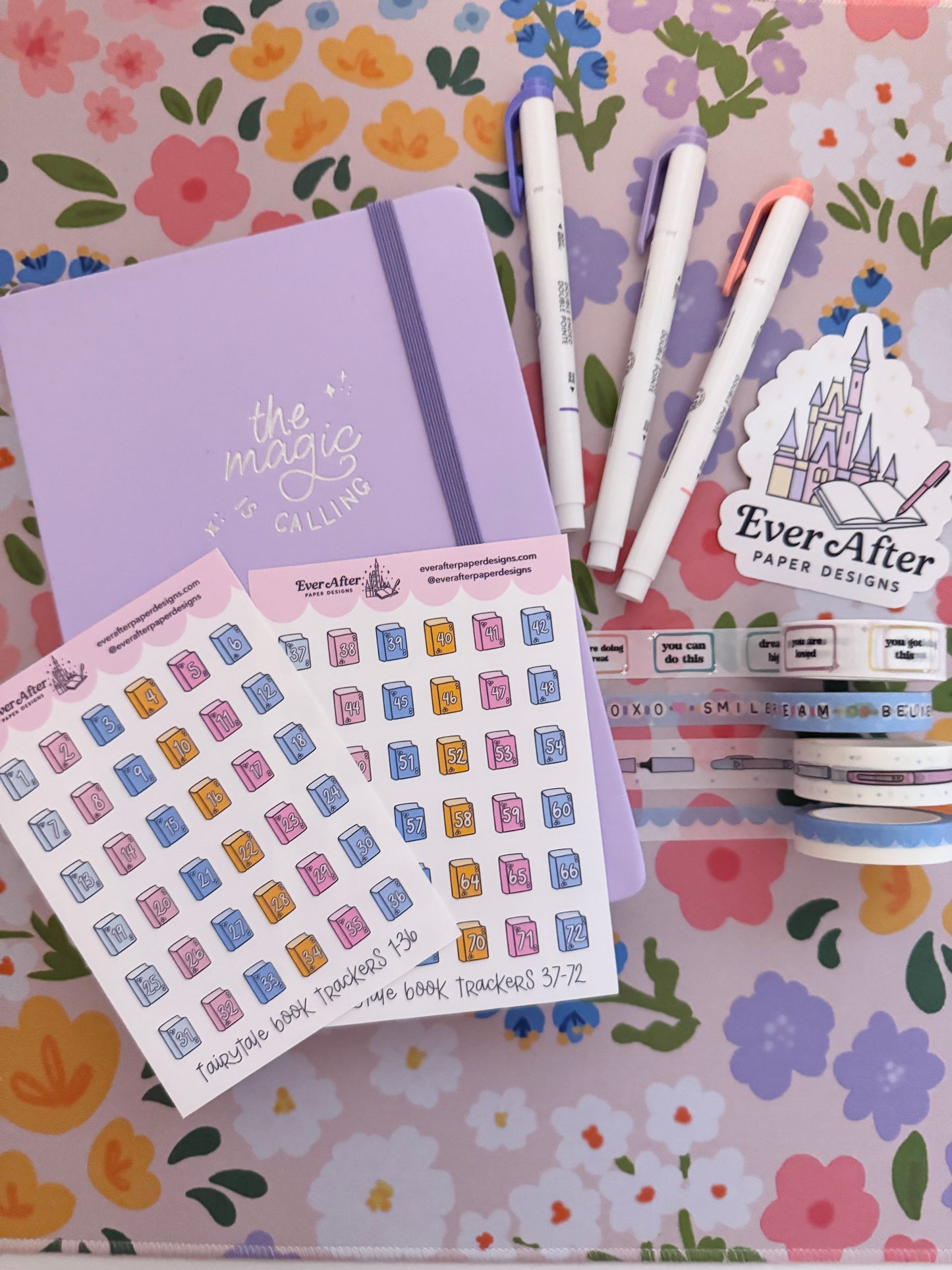 Fairytale Book Trackers 1-72 Sticker Sheet