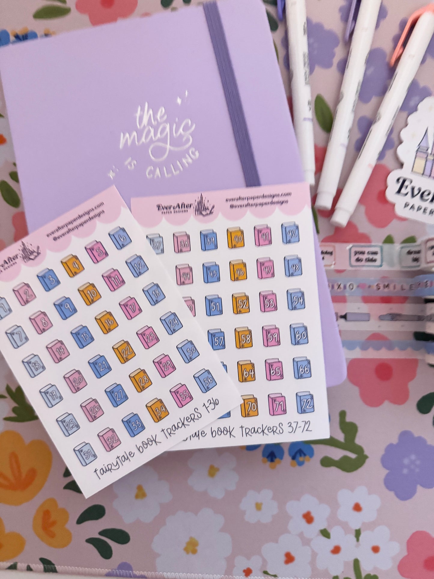 Fairytale Book Trackers 1-72 Sticker Sheet