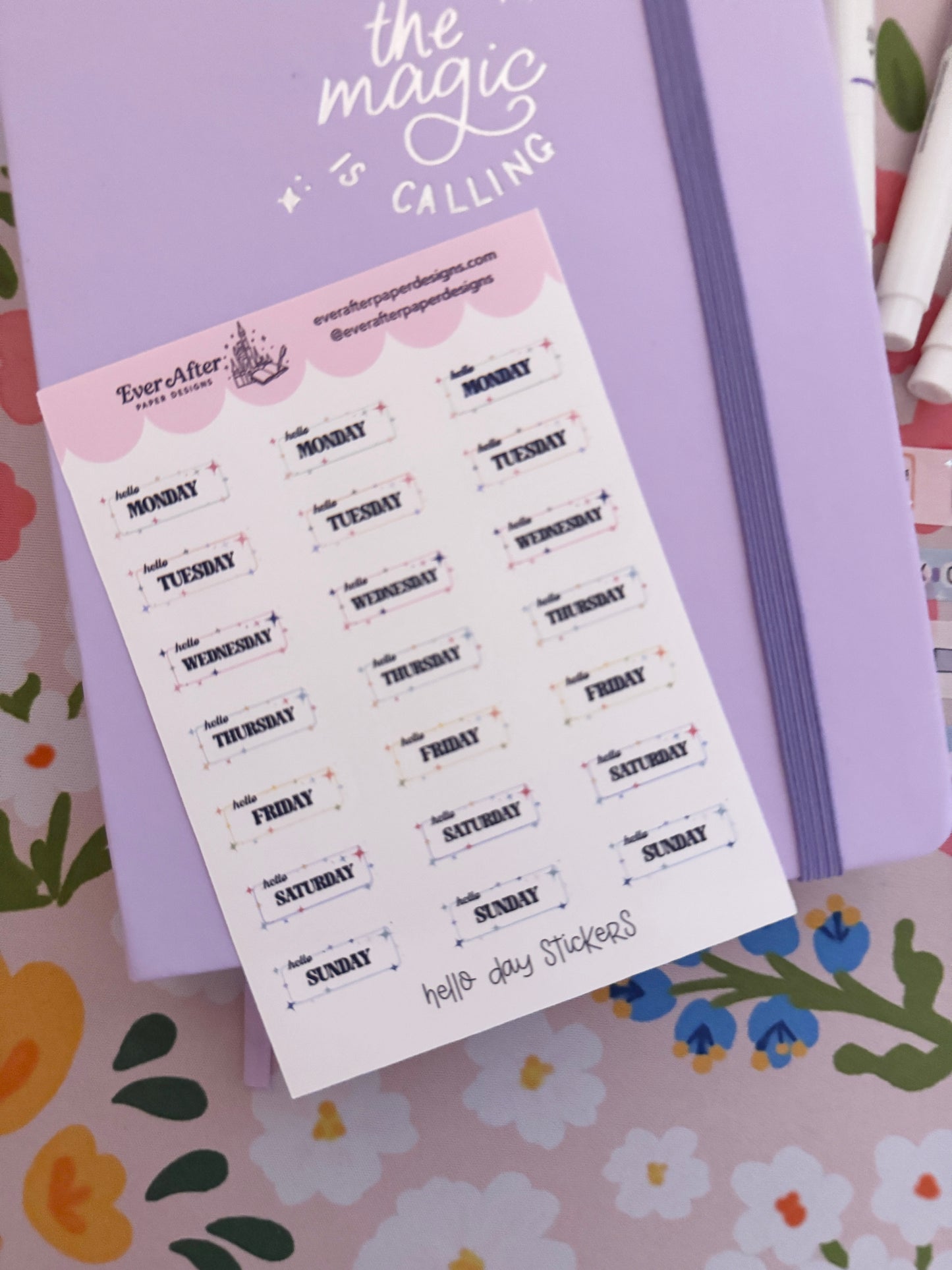 Hello Days Sticker Sheet