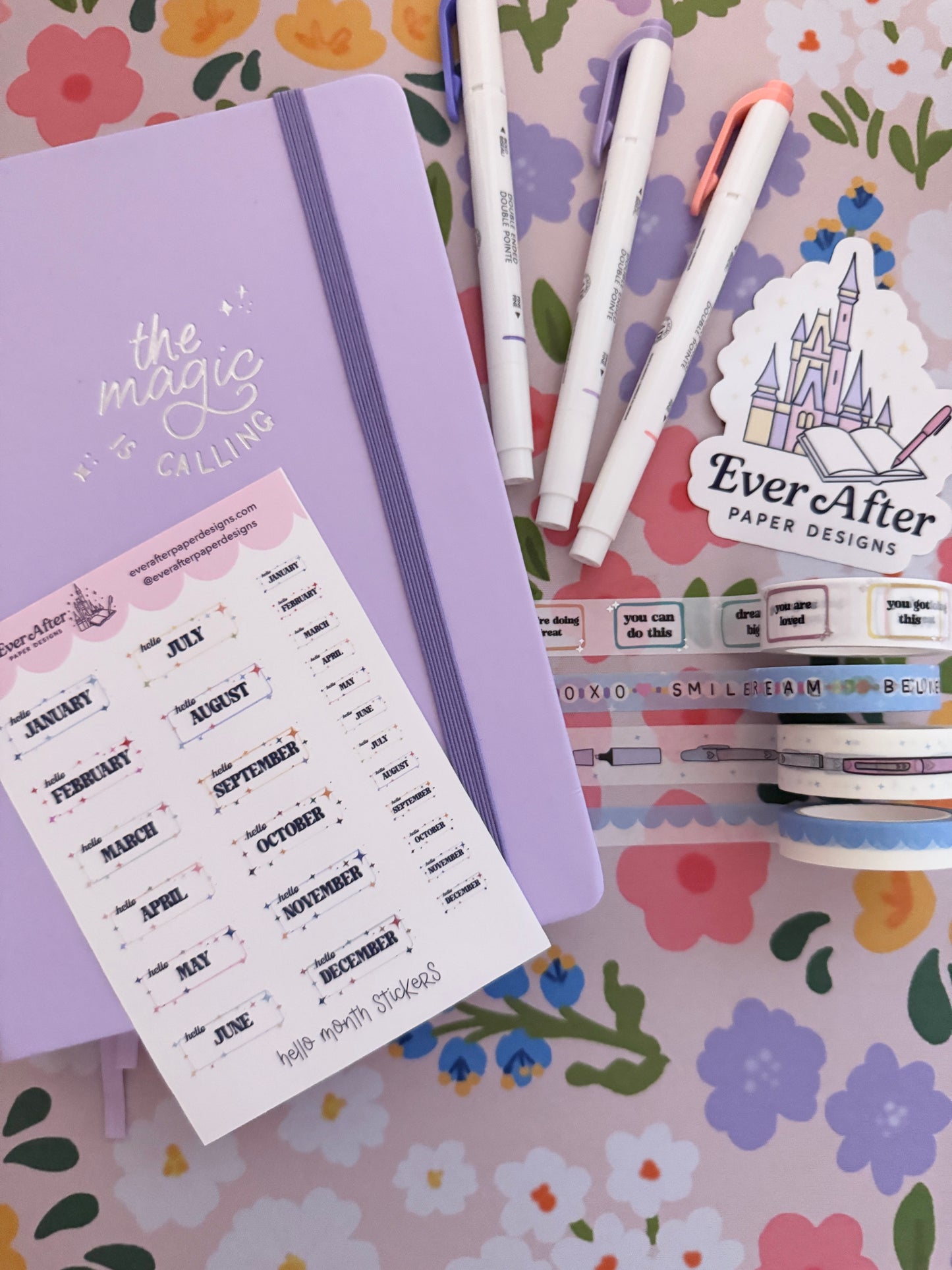 Hello Months Sticker Sheet
