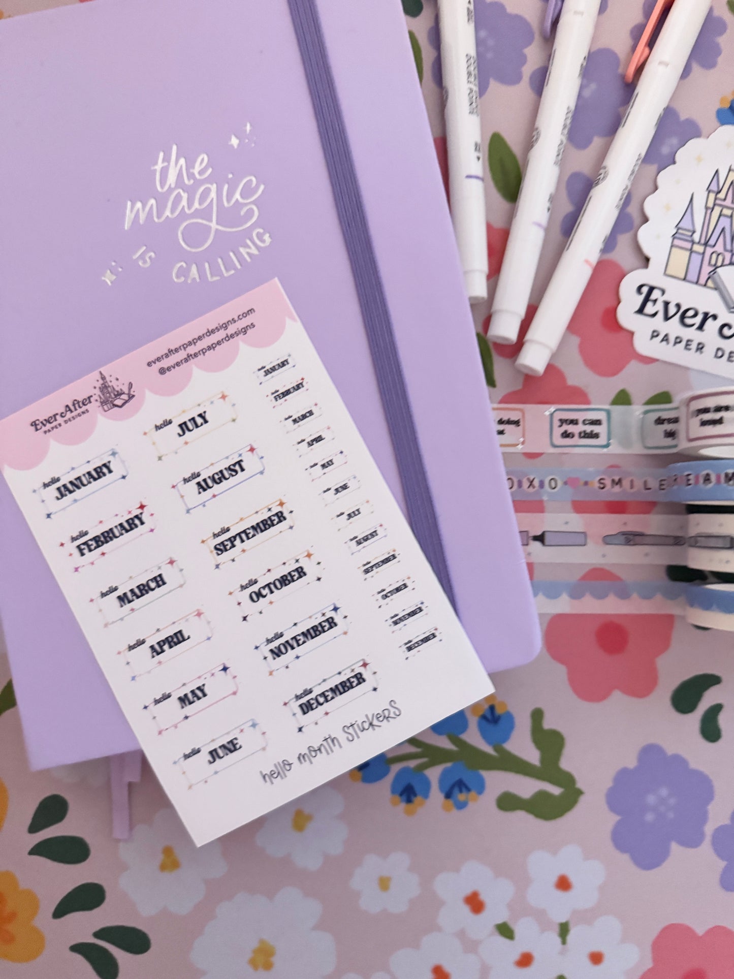 Hello Months Sticker Sheet