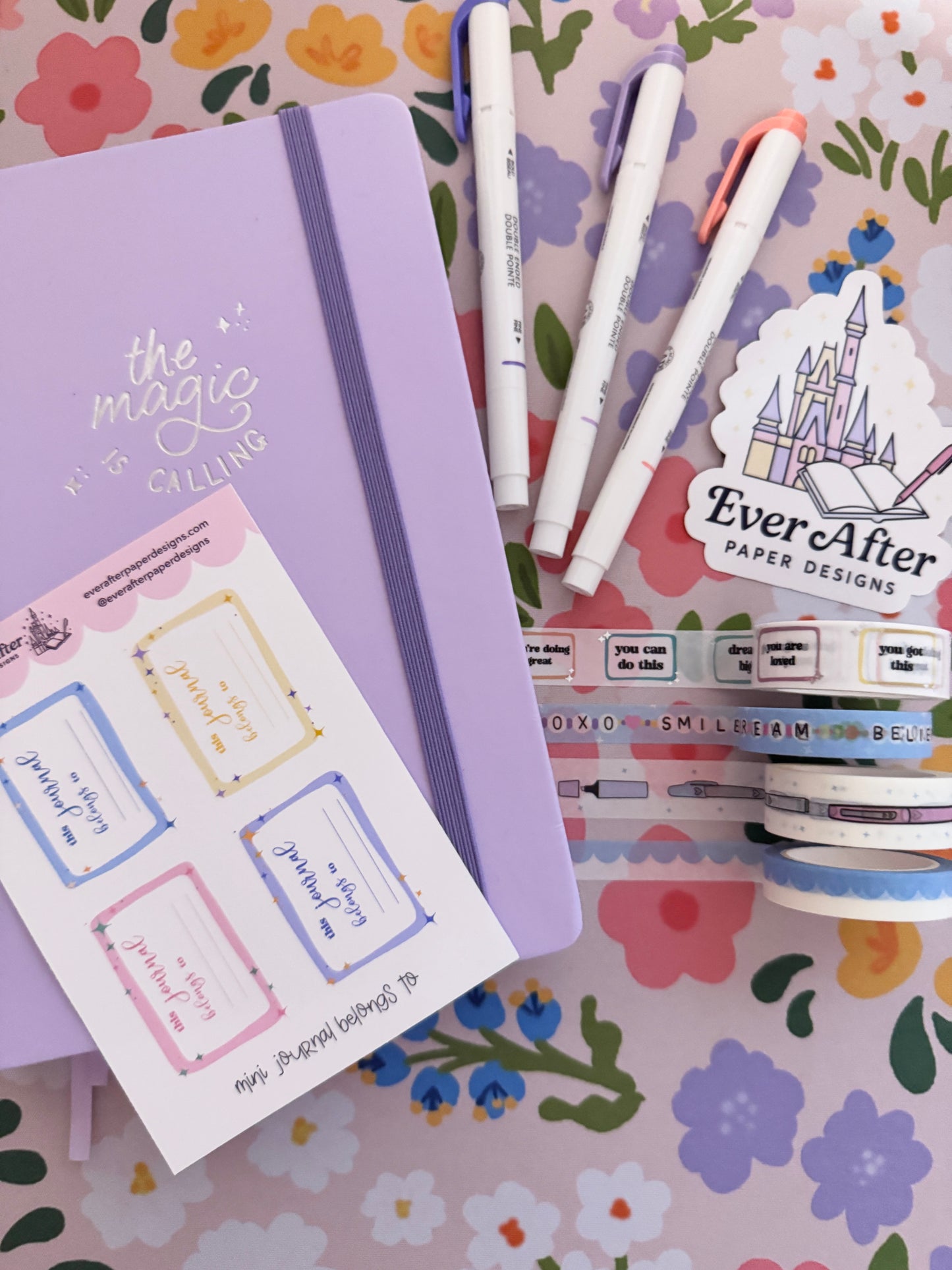 Mini "Journal Belongs To" Sticker Sheet