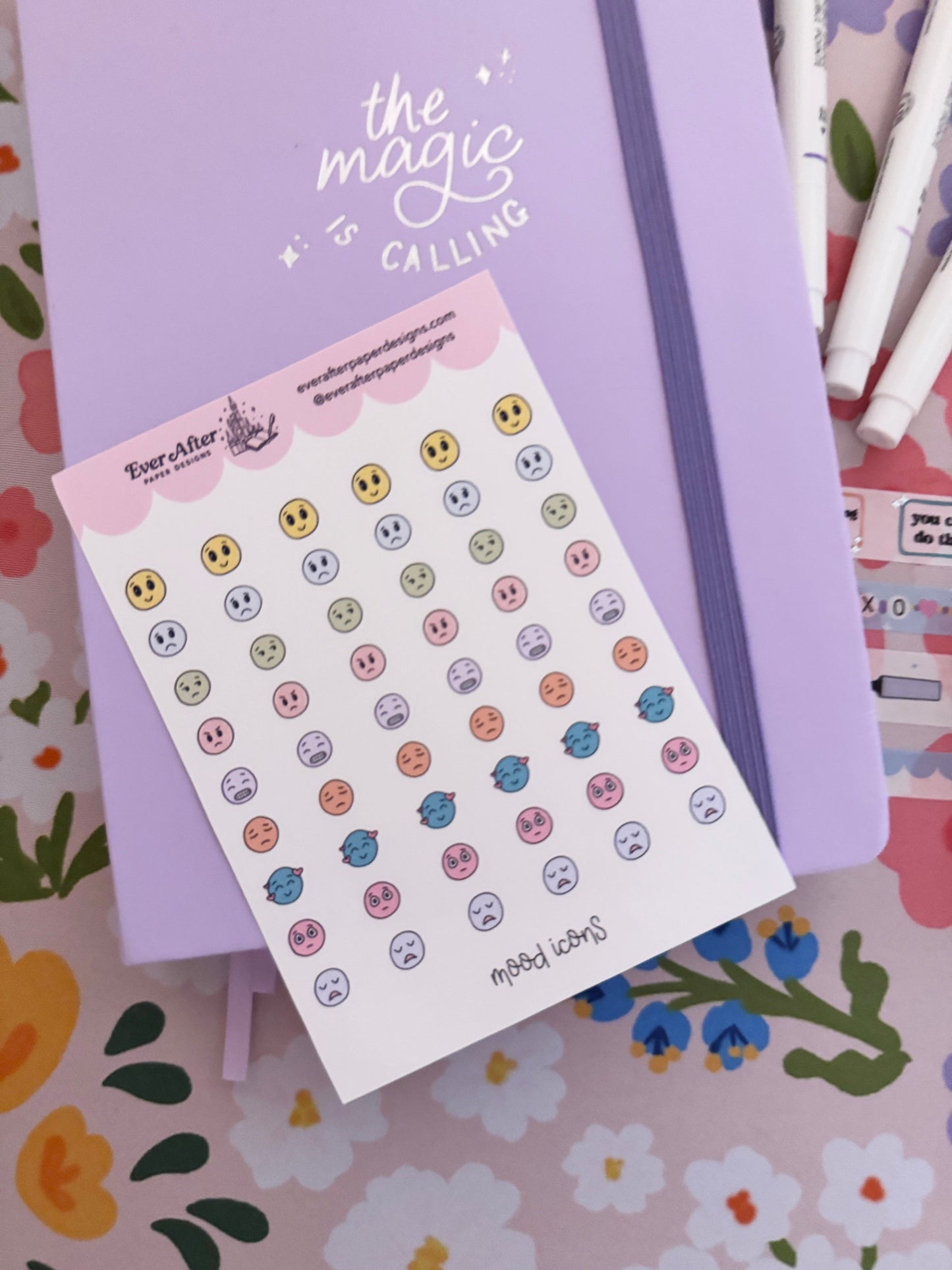Mood Icons Sticker Sheet