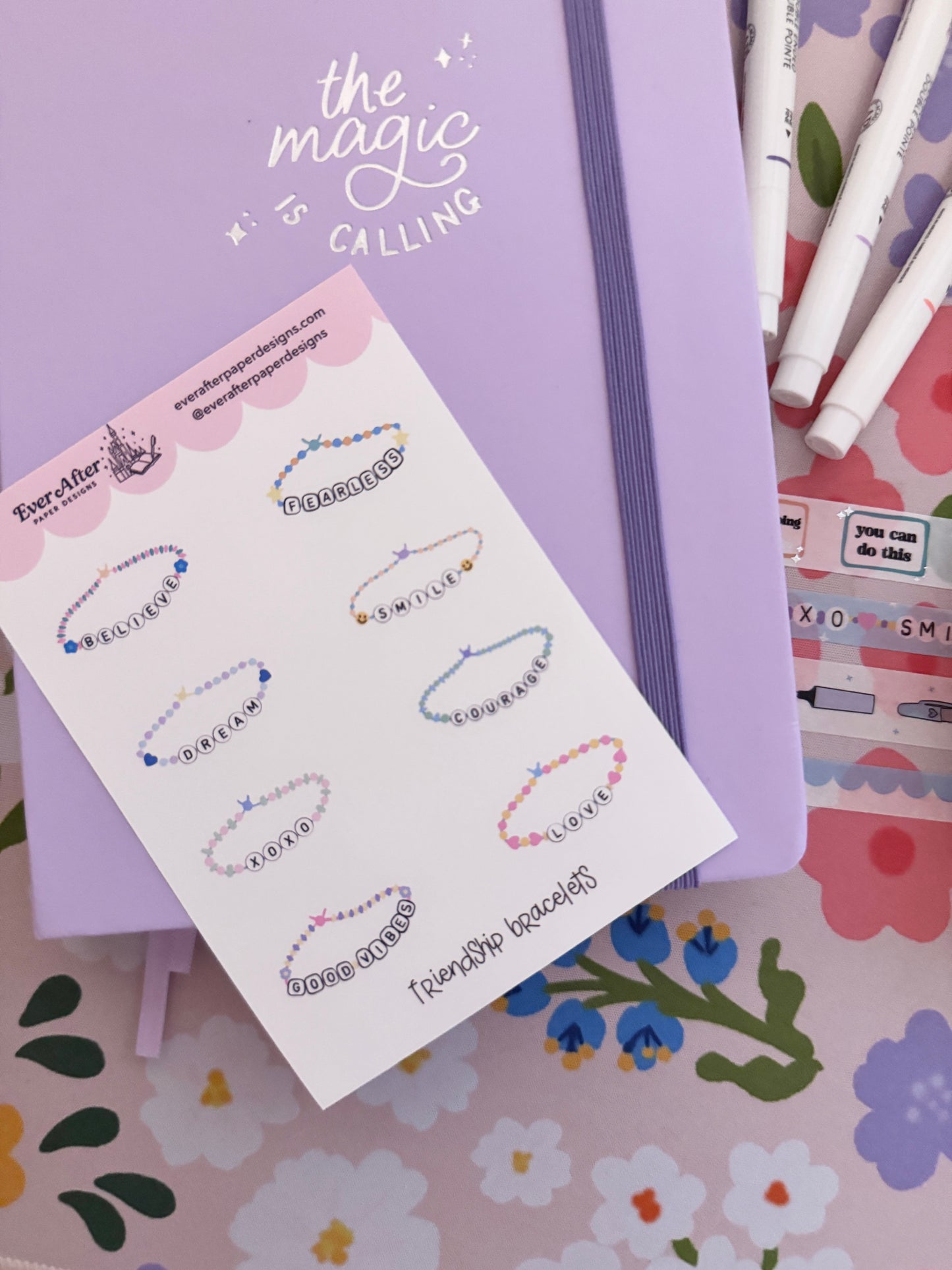 Friendship Bracelets Sticker Sheet