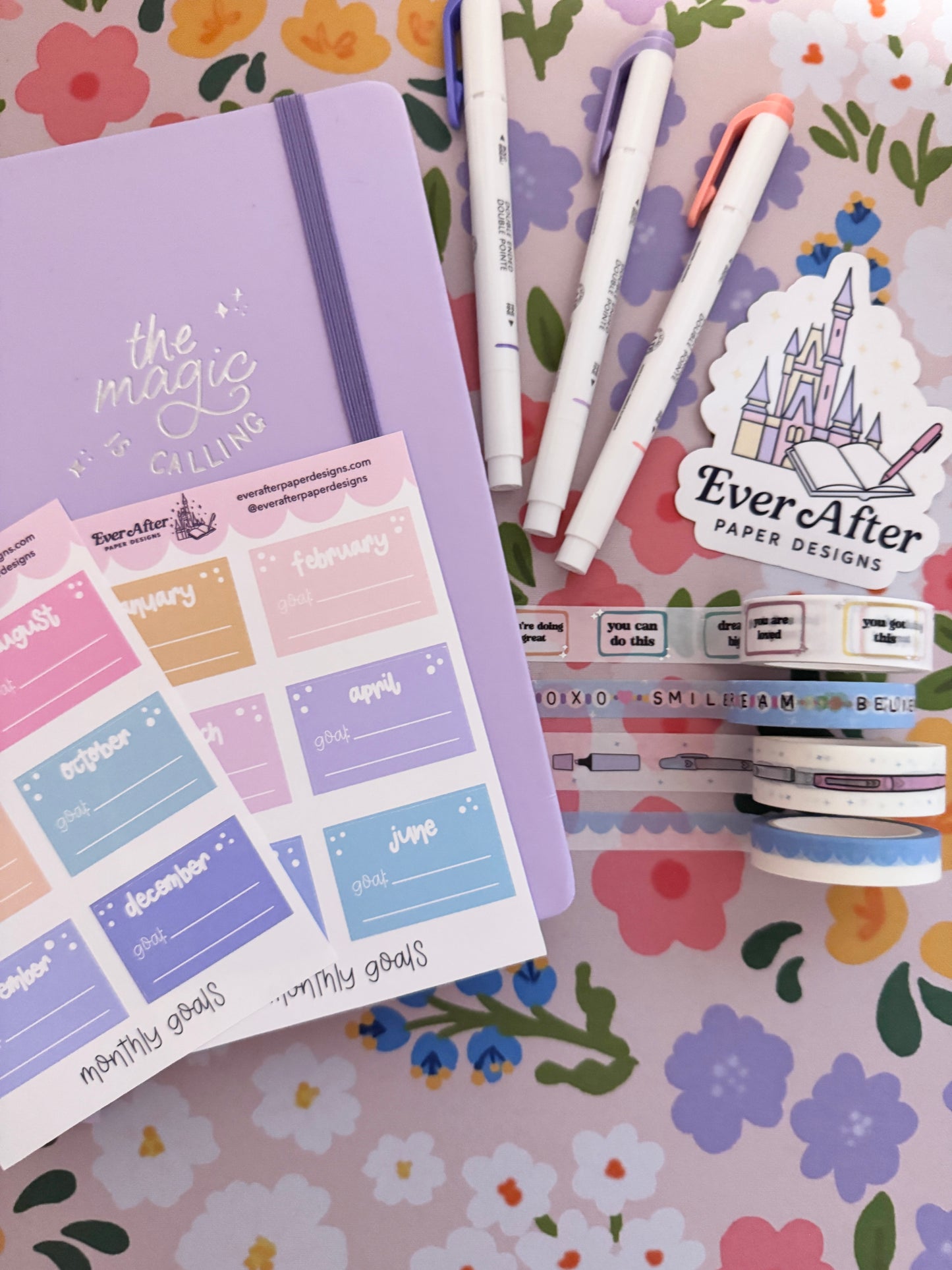 Monthly Goals Sticker Sheet